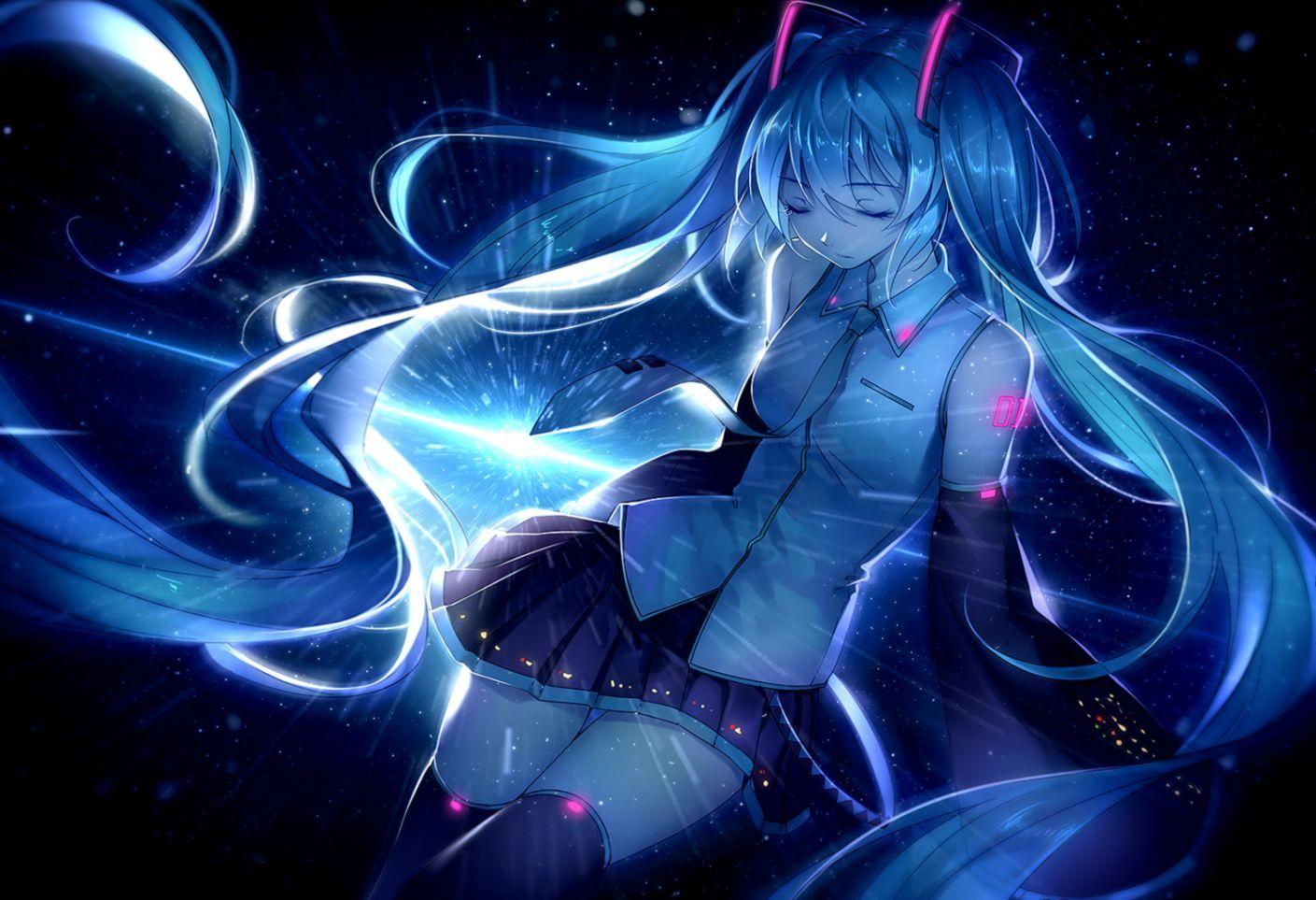 1409x963 Angel Miku Wallpaper