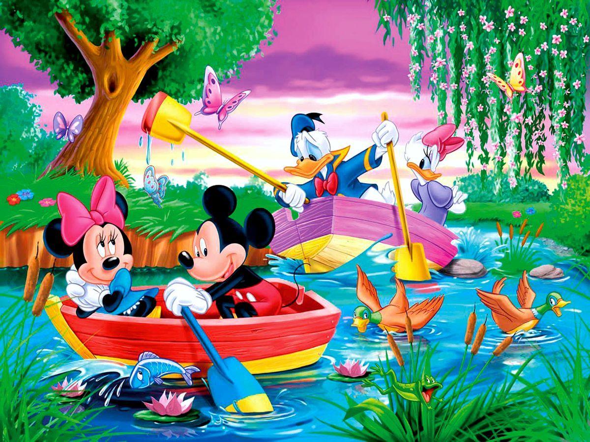 Hình nền thuyền chuột Mickey của Disney 1200x900
