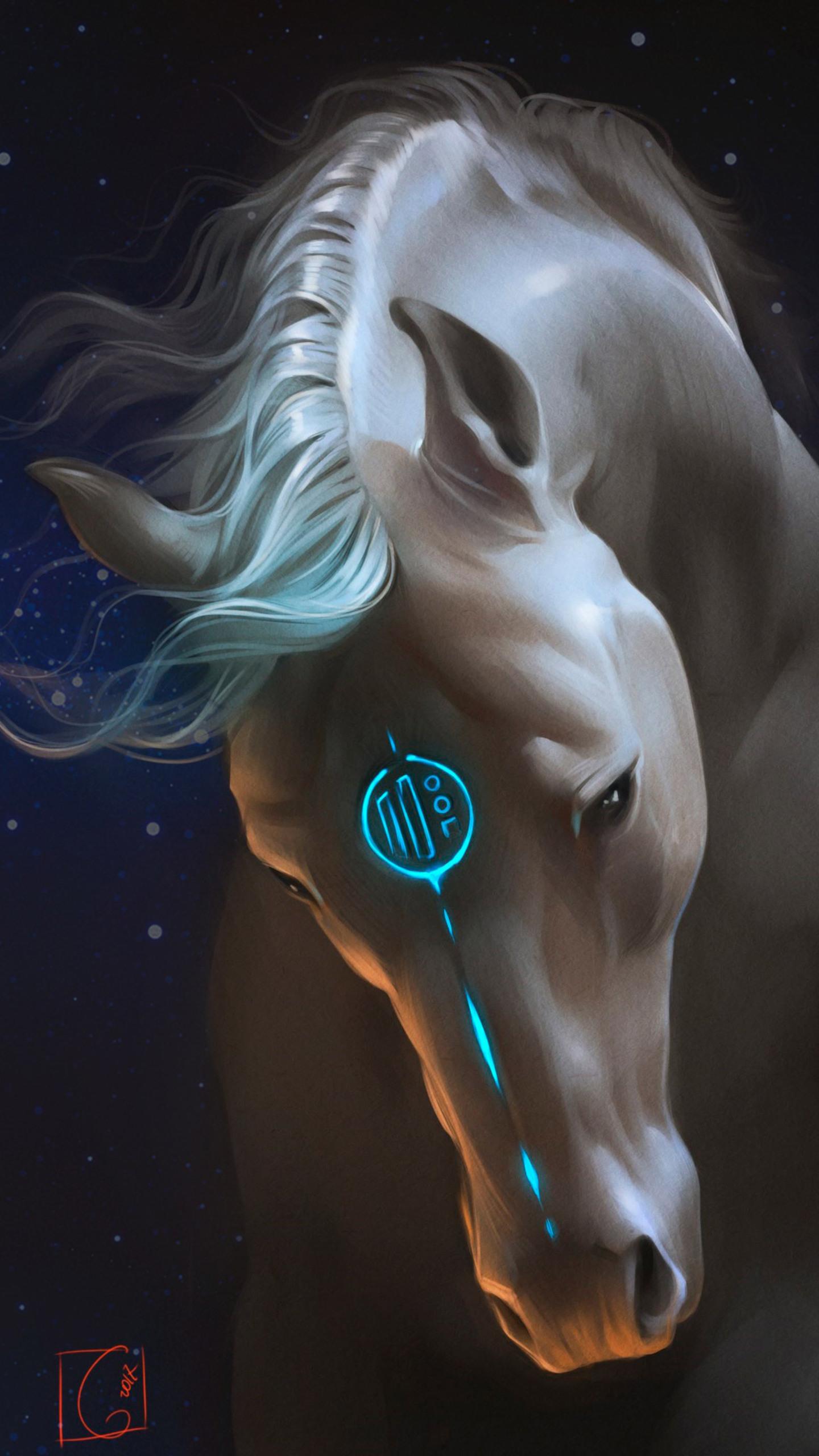 1440x2560 Fantasy Horse Wallpaper