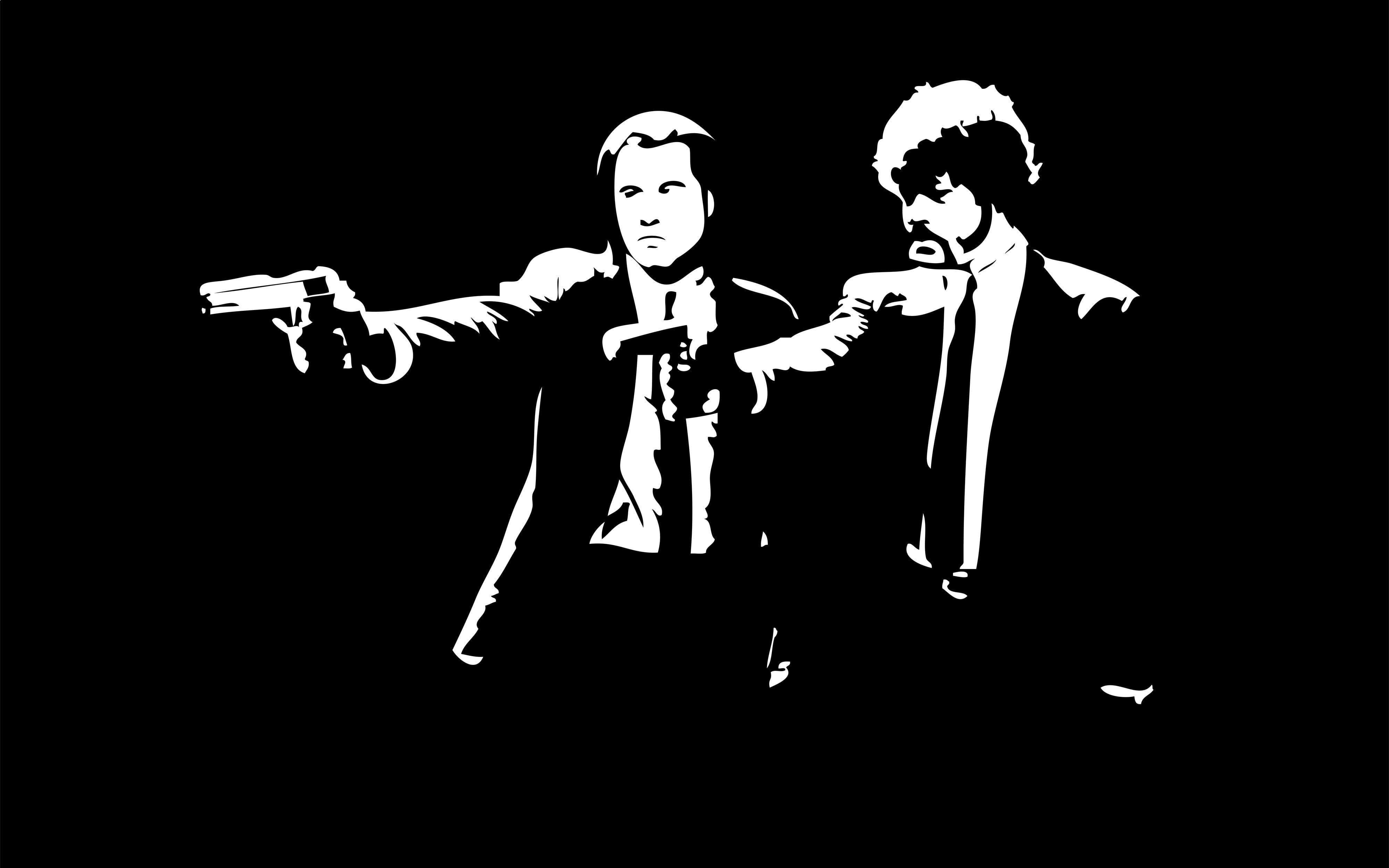 4000x2500 the film pulp fiction black and white K #wallpaper #hdwallpaper #desktop. Pulp fiction, Film pulp fiction, Pulp fiction art