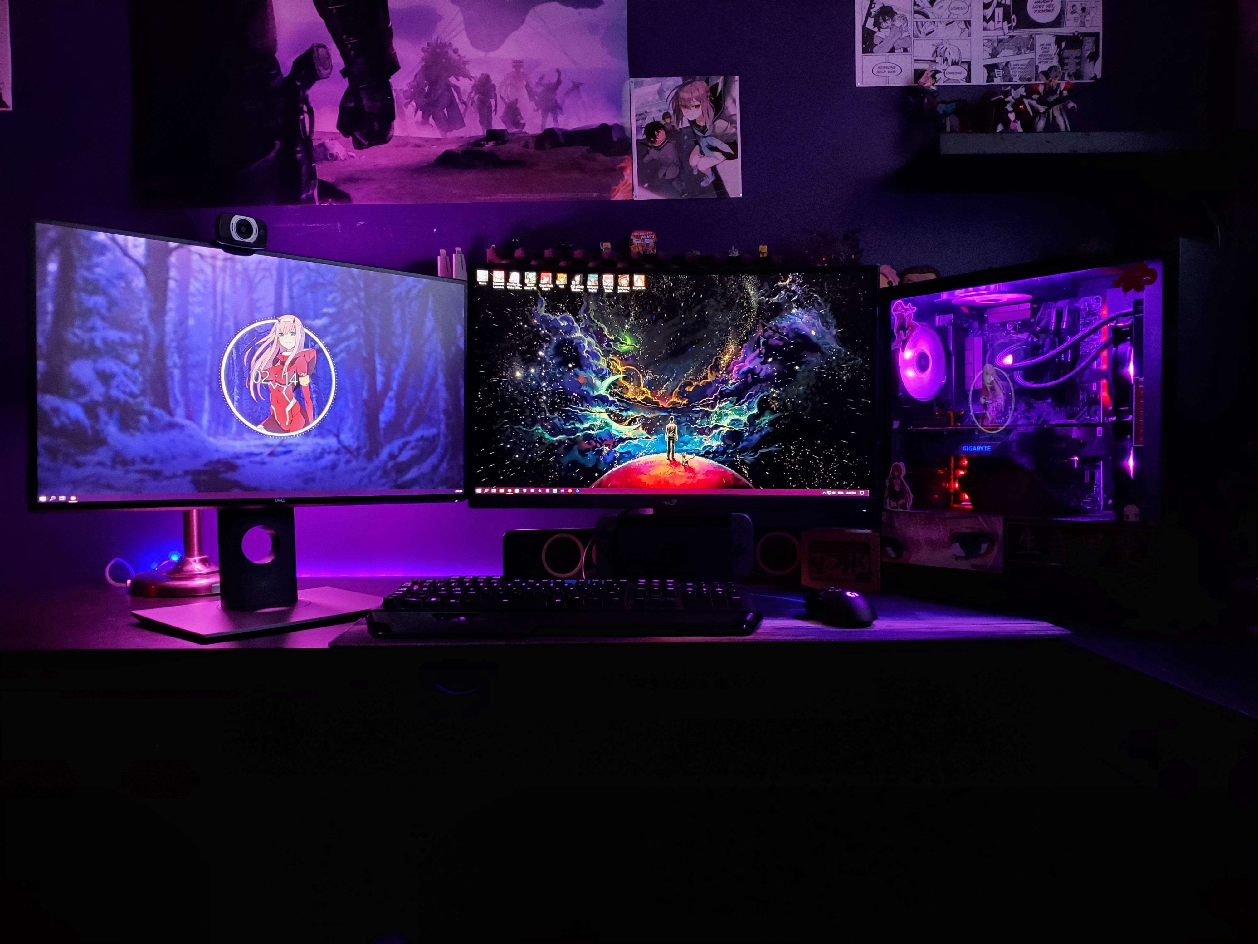 4032x3024 Anime pc setup almost complete! Been adding on for over 5 years now!