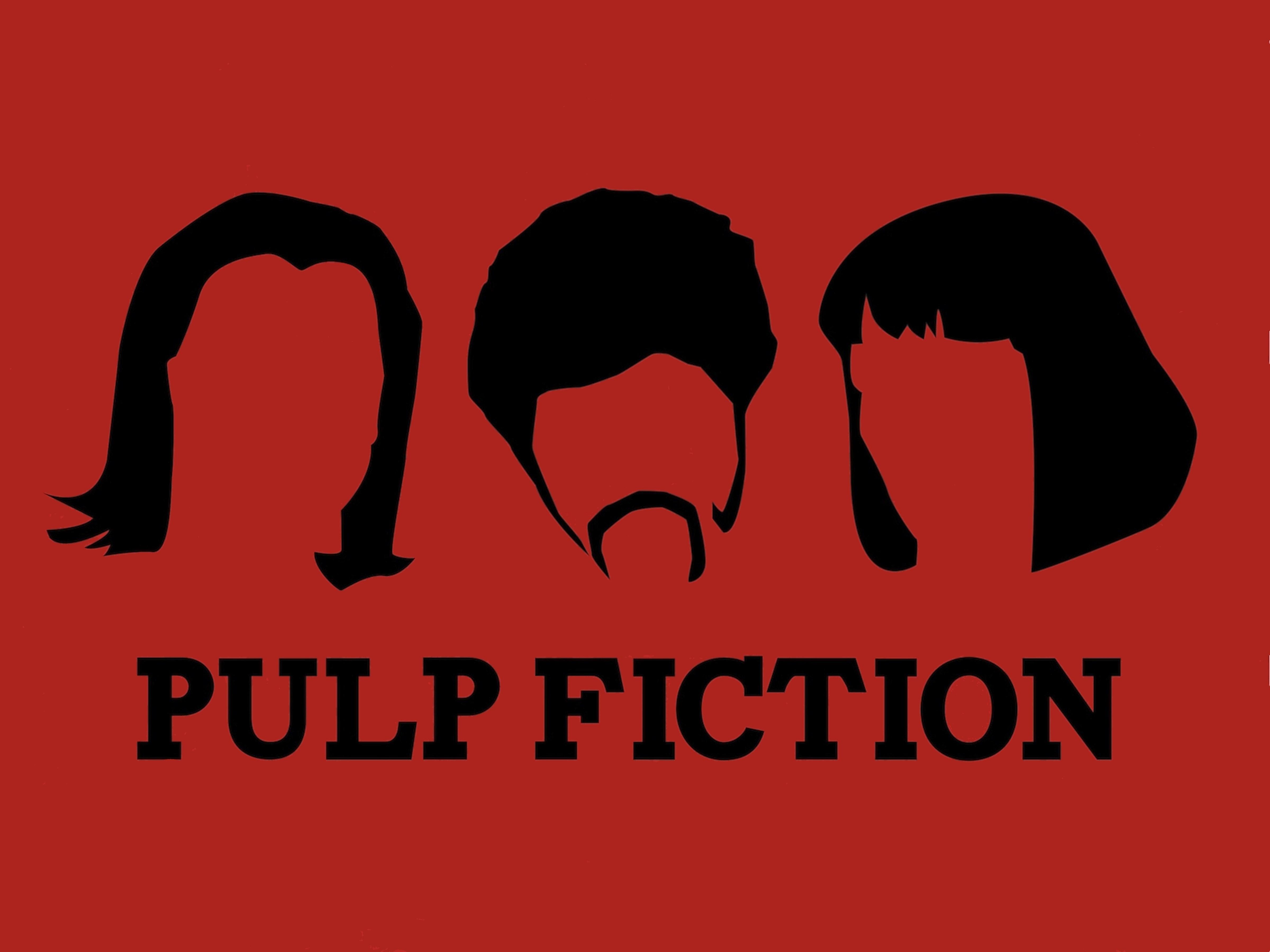 4800x3600 Pulp Fiction 4K Ultra HD: Iconic Movie Silhouettes Wallpaper