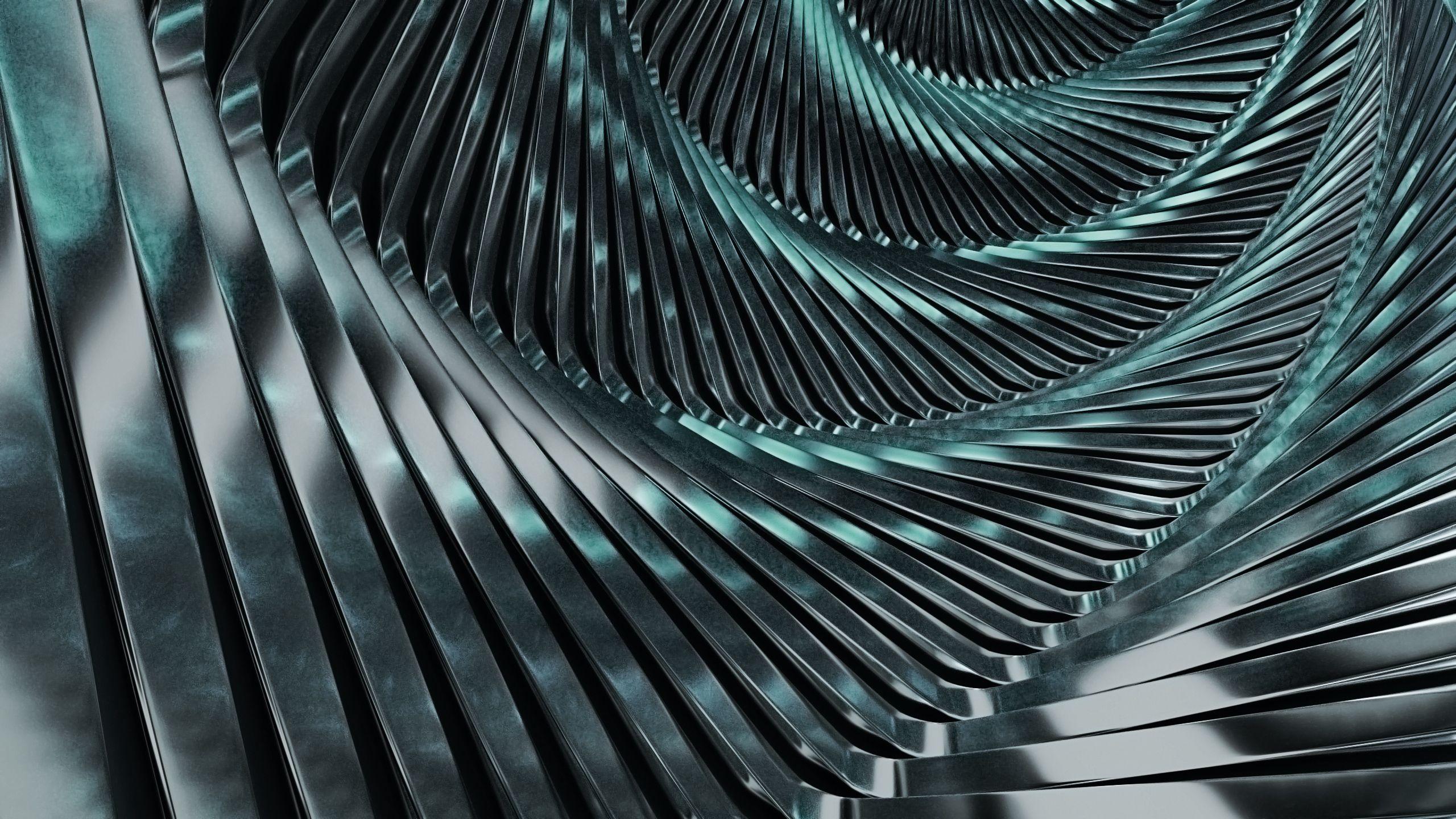 2560x1440 Metal #Silver #Spiral. Metallic wallpaper, Metallic silver, Metal