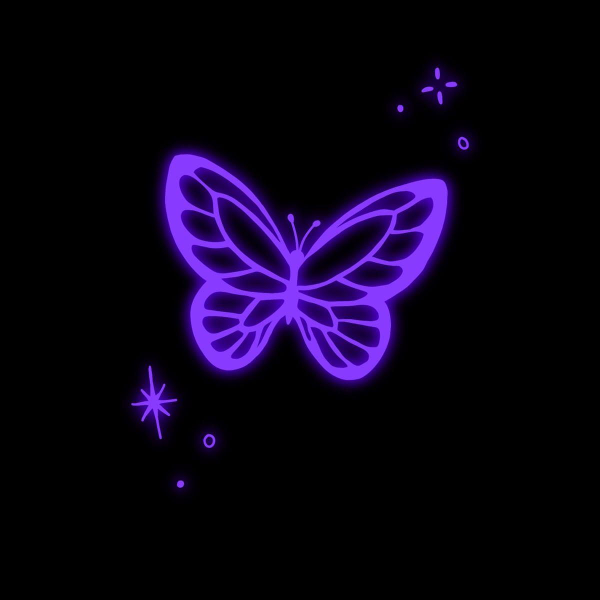 Neon Purple Butterfly Wallpapers Top Free Neon Purple Butterfly Backgrounds Wallpaperaccess
