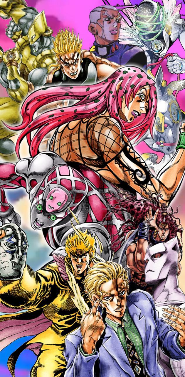 630x1280 Jojo Villains Wallpaper