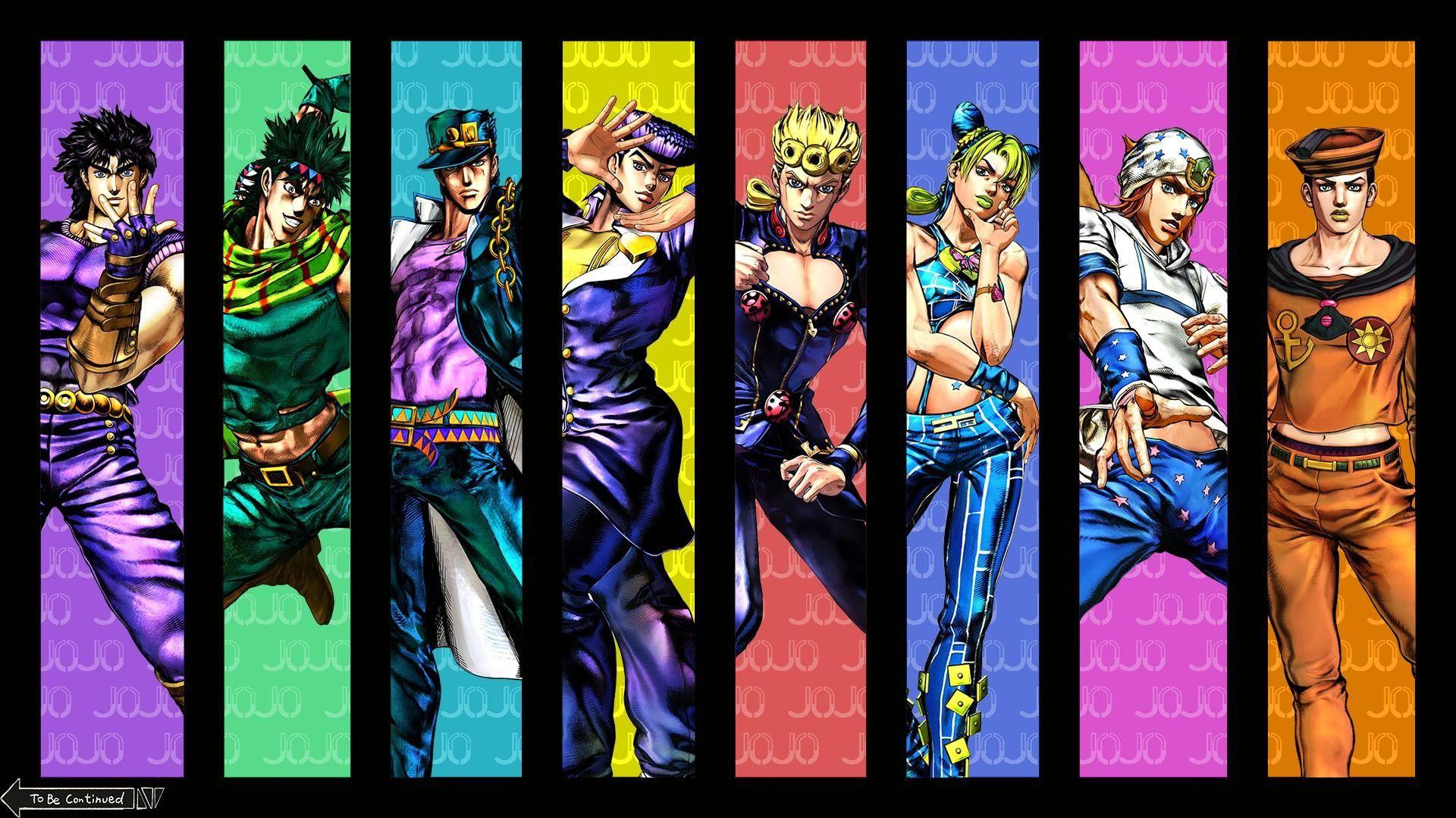 1920x1080 Jojo's Bizarre Adventure All Characters Wallpaper