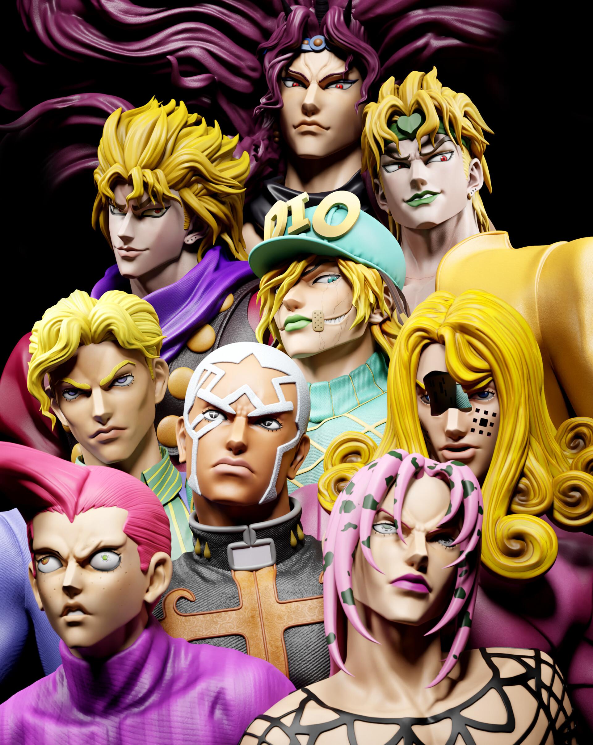 1920x2413 JoJo Bizzarre Adventure Bust Fanart