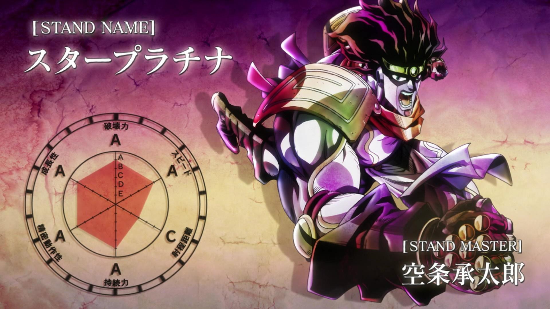 1920x1080 illustration, anime, Jotaro Kujo, JoJos Bizarre Adventure Stardust Crusaders, Star Platinum Gallery HD Wallpaper
