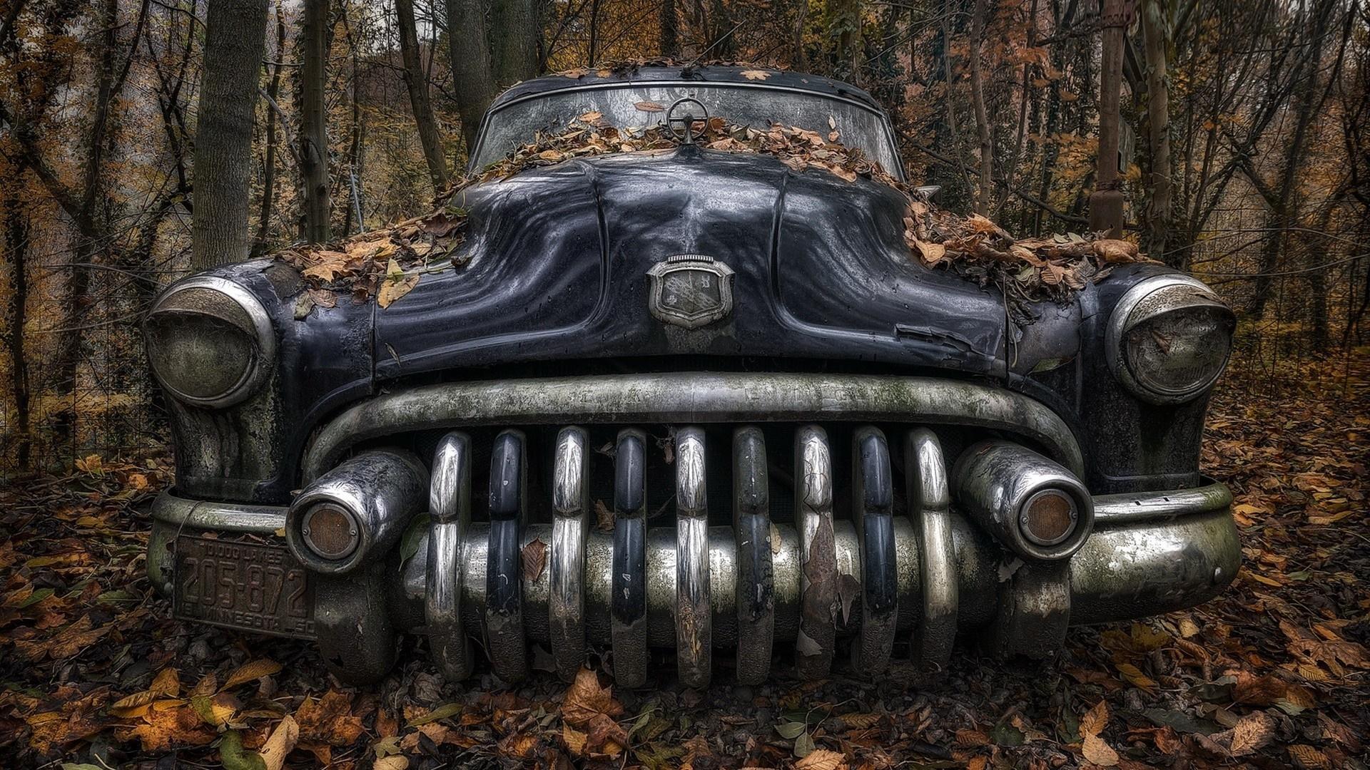 1920x1080 leaves, car, vehicle, Vintage car, Jeep, engine, automotive exterior, automobile make Gallery HD Wallpaper
