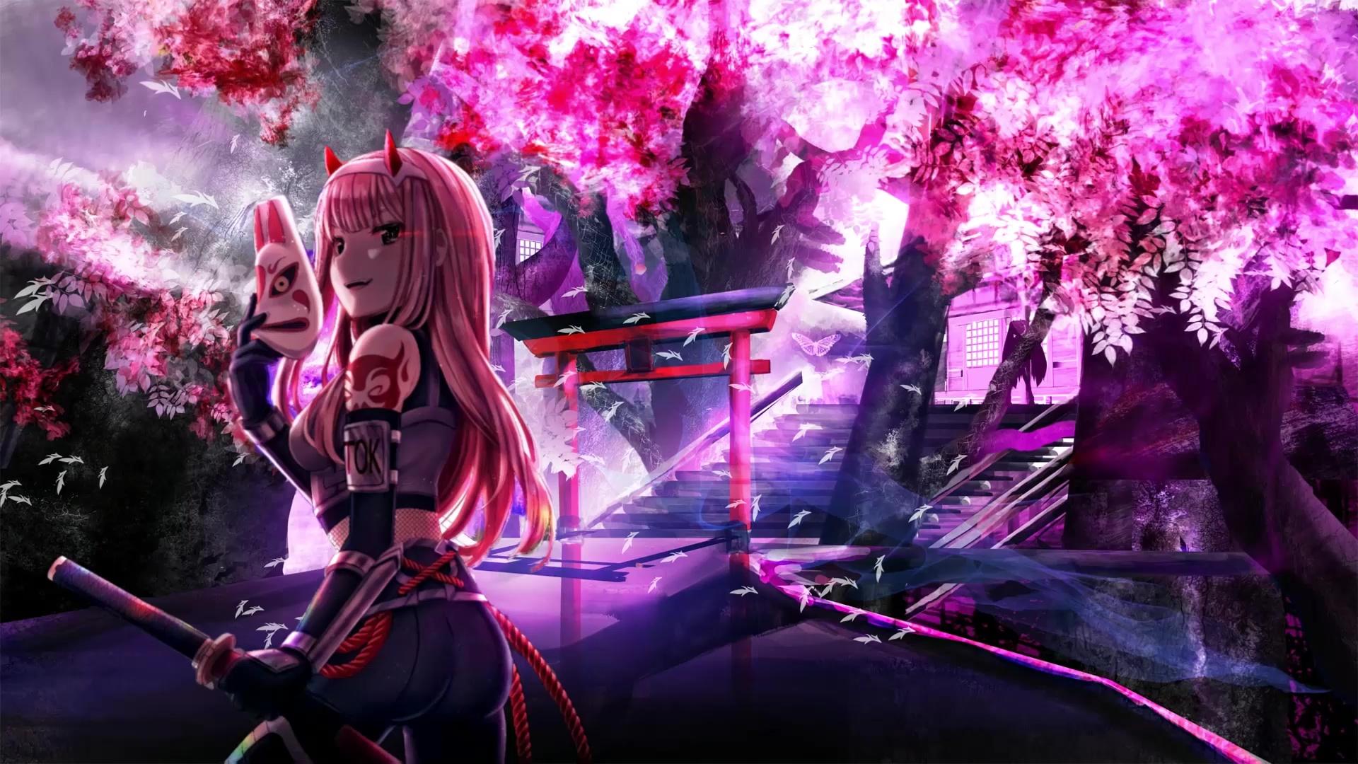1920x1080 Zero Two Ninja Darling In The Franxx Live Wallpaper