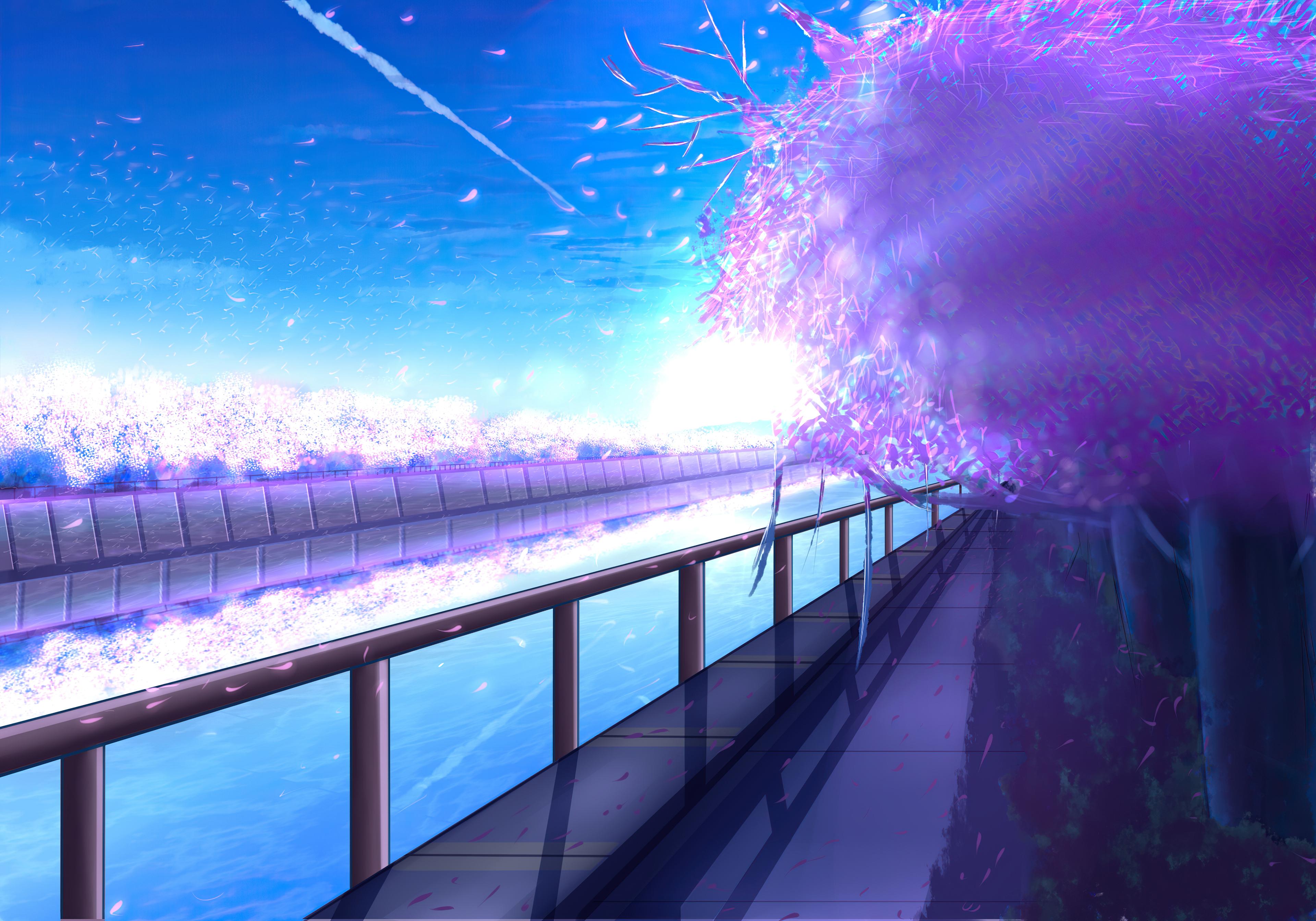 3840x2688 Wallpaper 4k Morning On The River Anime 4k Wallpaper