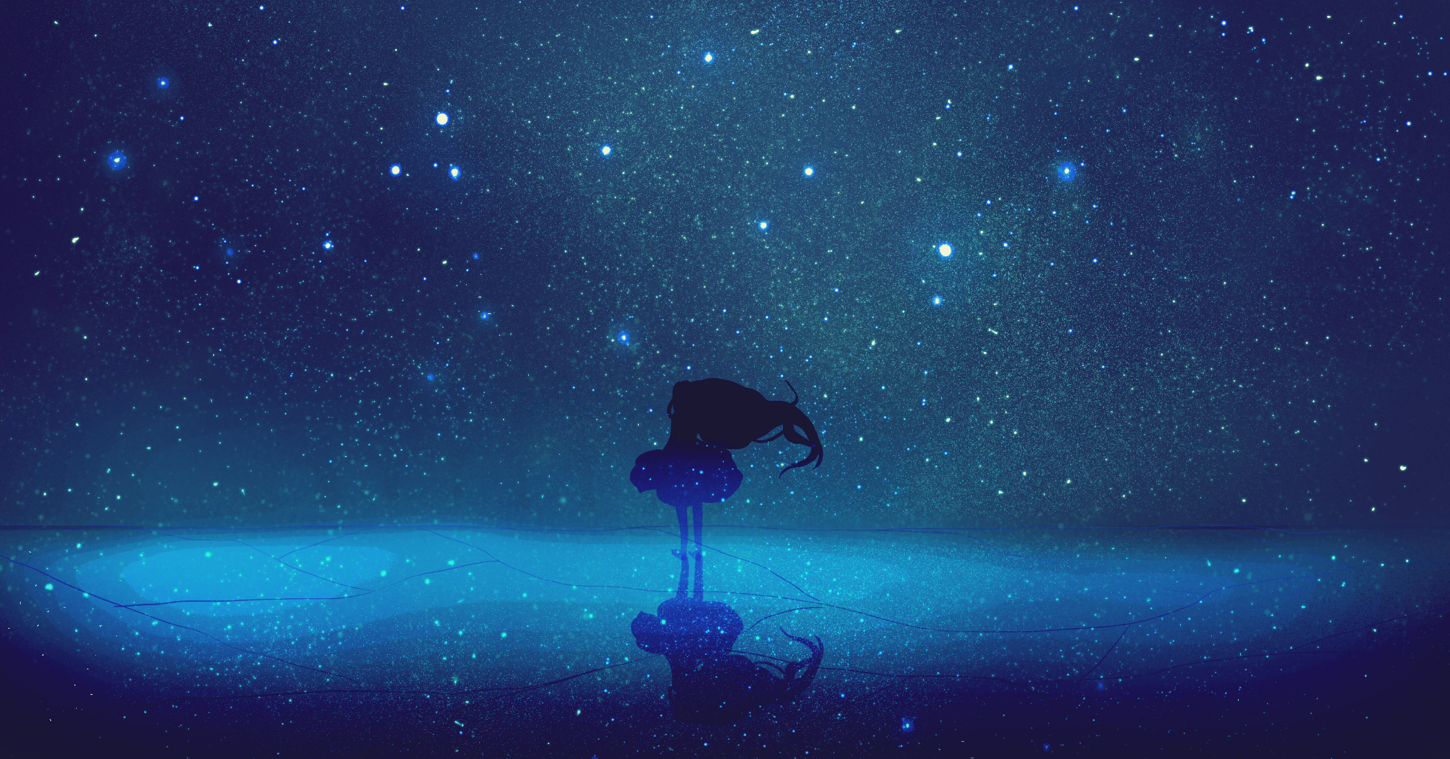 2100x1100 anime, stars Gallery HD Wallpaper