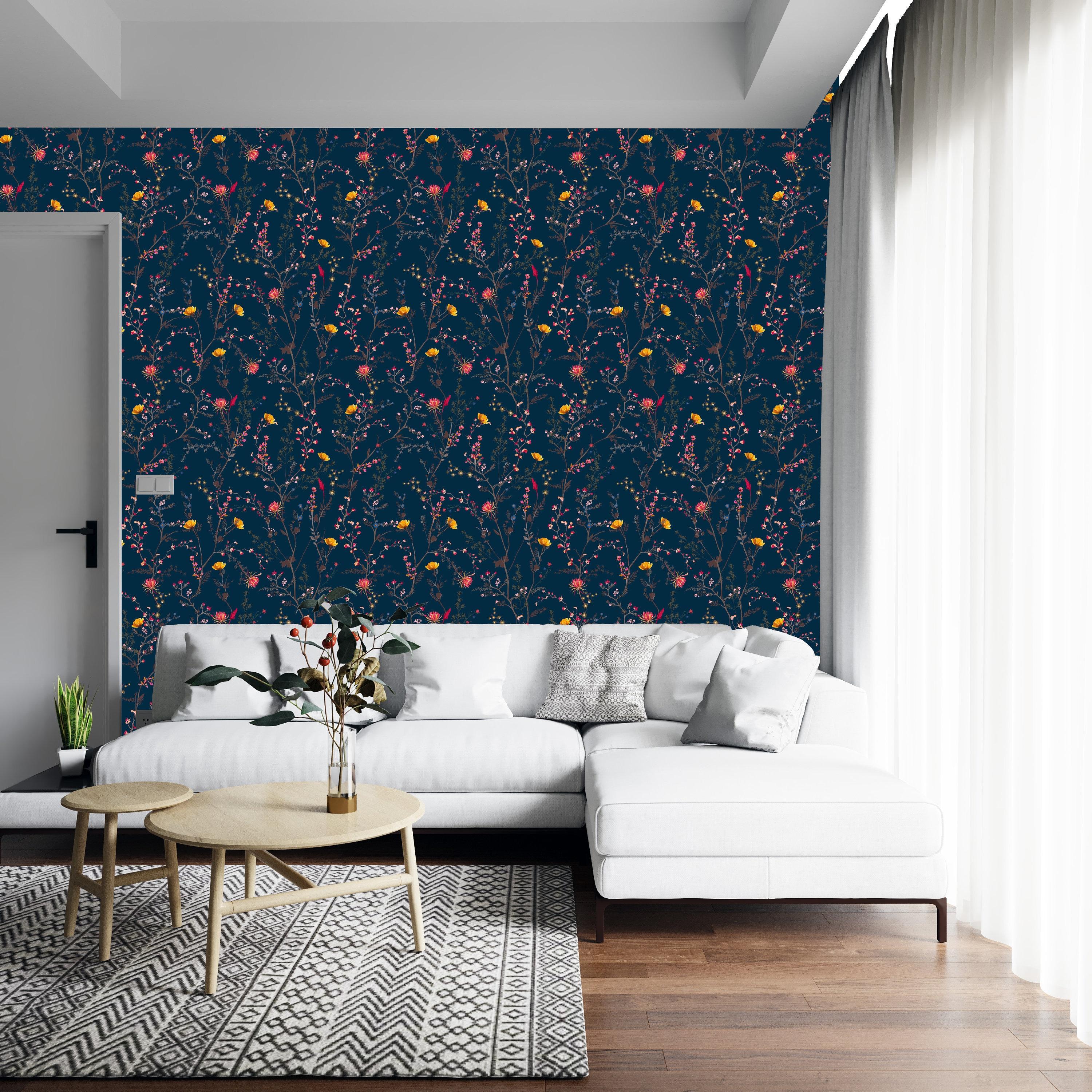 Navy Blue Floral Wallpapers Top Free Navy Blue Floral Backgrounds