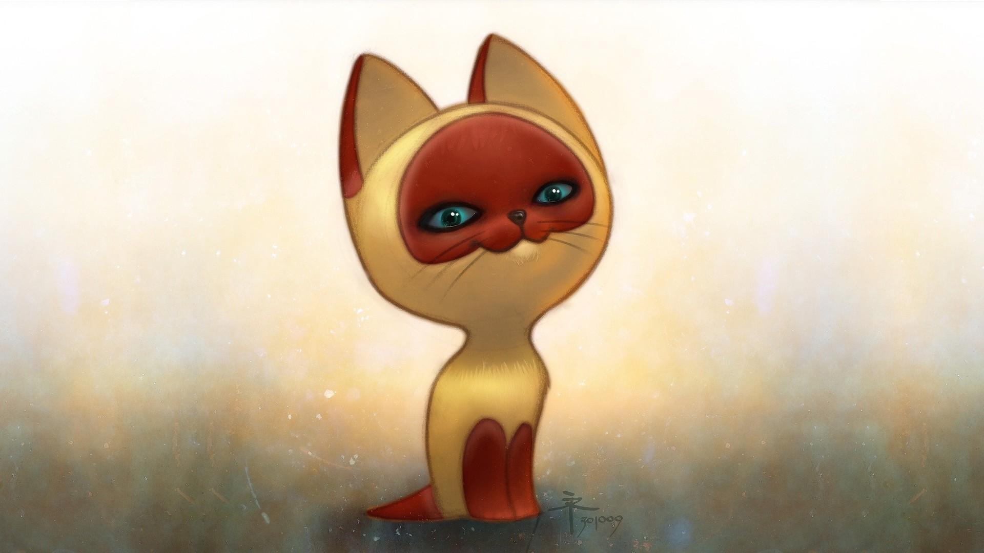 1920x1080 Download Free Cartoon Cat Wallpaper