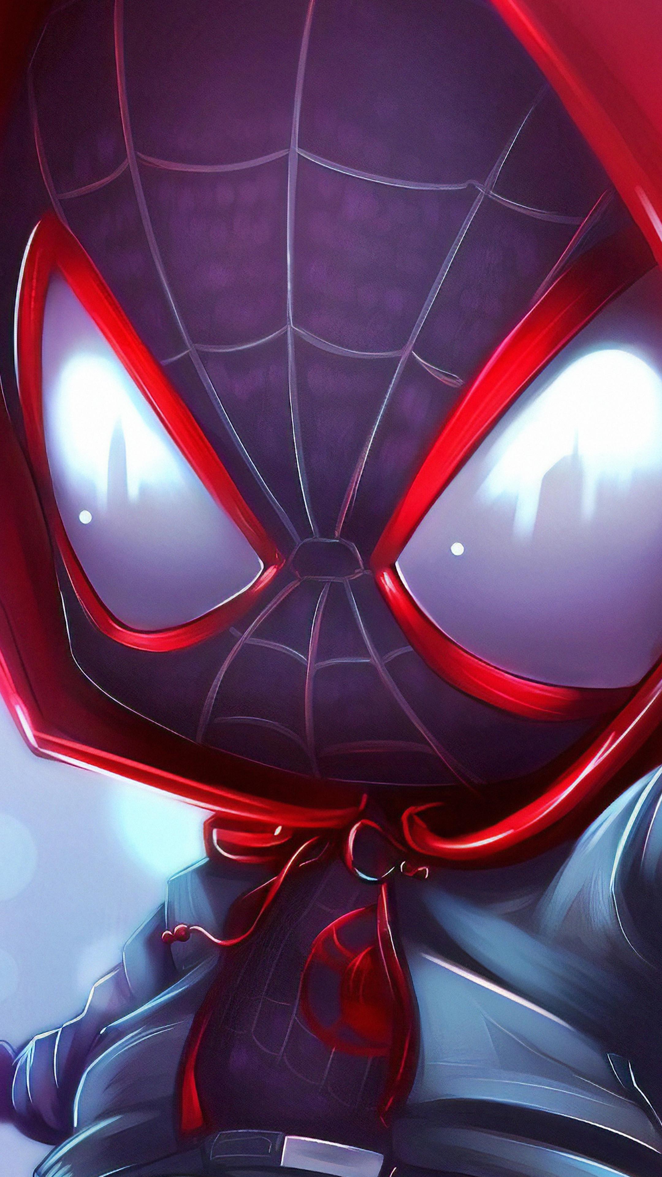 2160x3840 Spider Man, Miles Morales, Chibi, Marvel, 4k Gallery HD Wallpaper