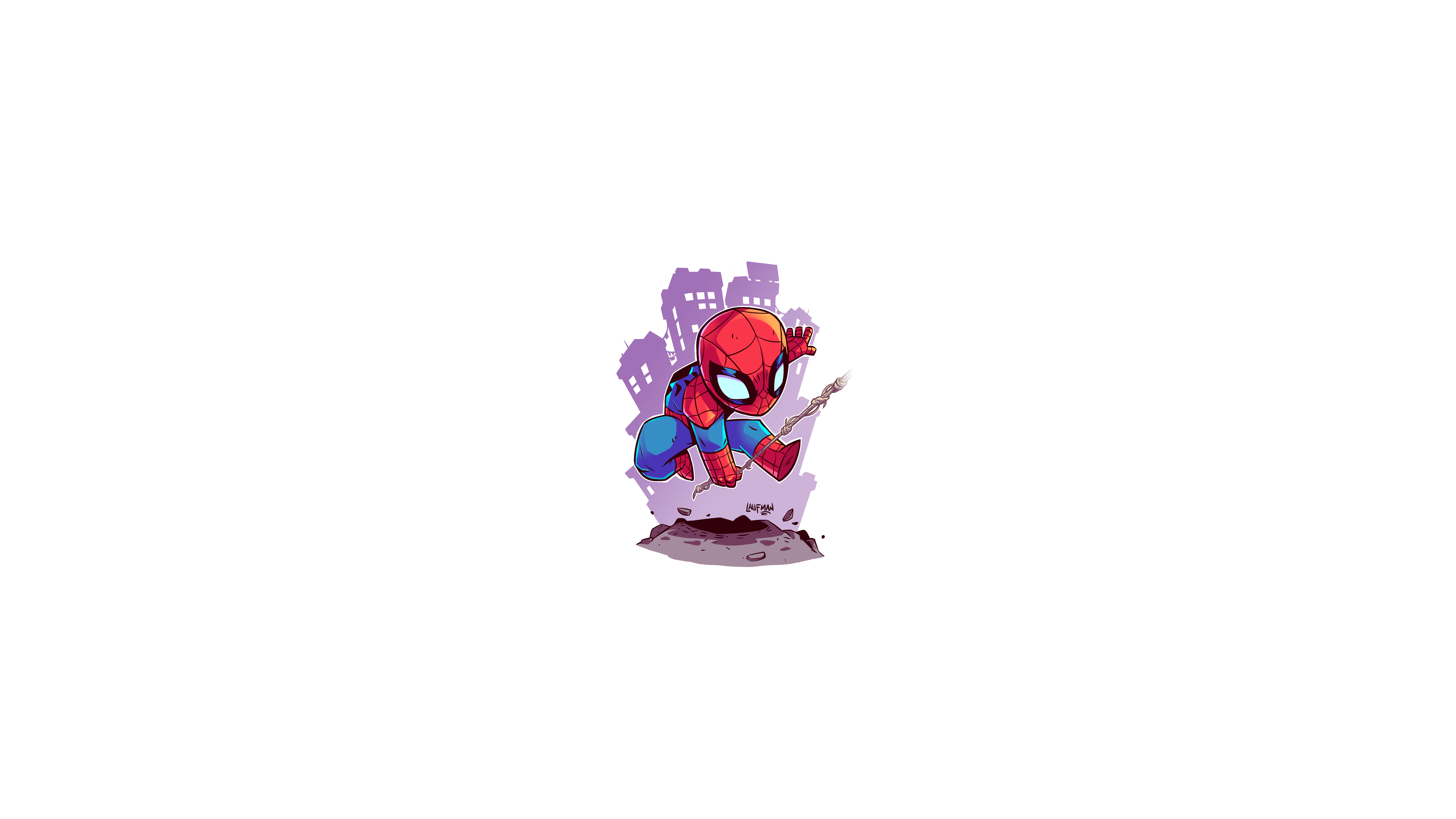 3840x2160 Wallpaper / Marvel Cinematic Universe, Chibi, Minimalism, Spider Man, Marvel Comics, Marvel Heroes, Marvel Super Heroes, Derek Laufman Free Download