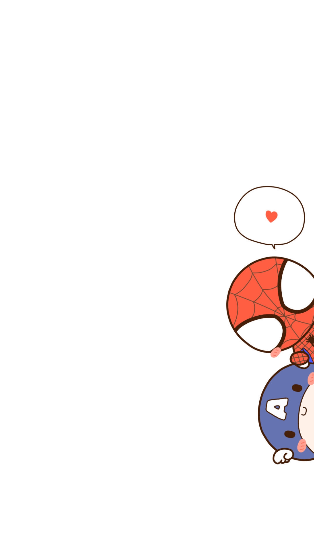 1242x2208 Cute Spiderman Wallpaper