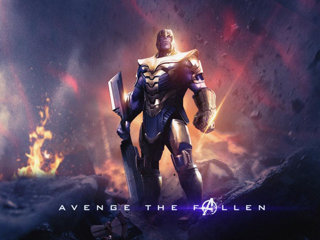 1024x768 Wallpaper thanos, avengers: endgame, villain desktop wallpaper, HD image, picture, background, 258604