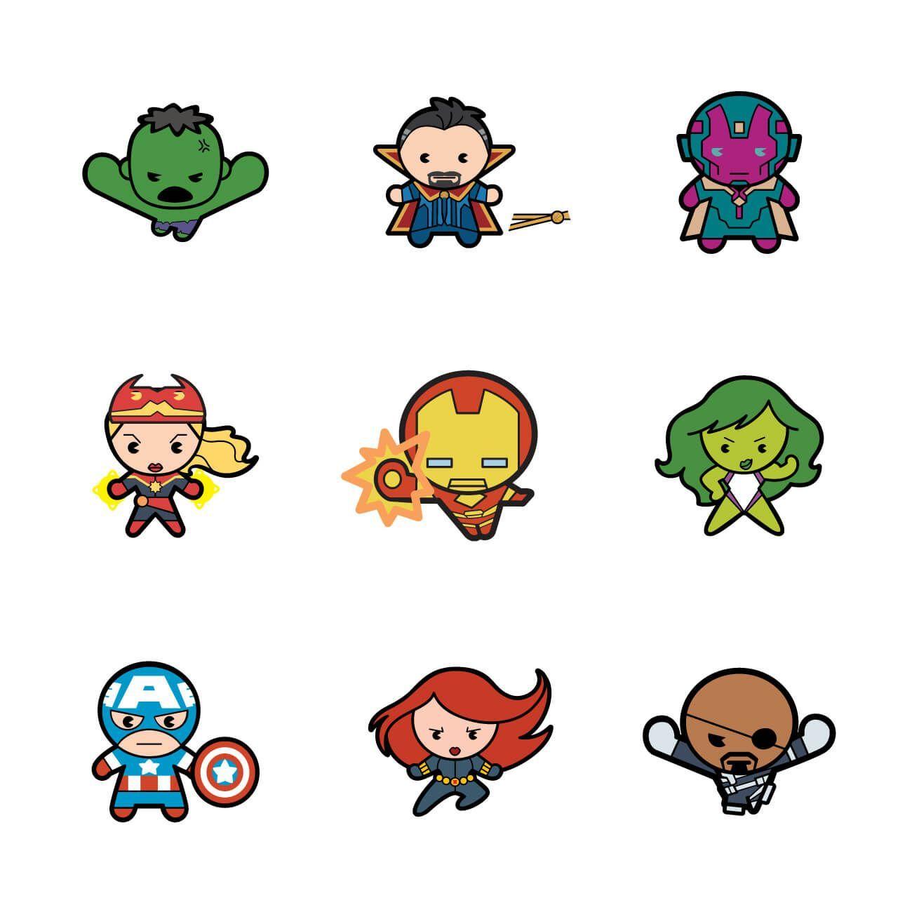 1300x1300 Kawaii Avengers Wallpaper