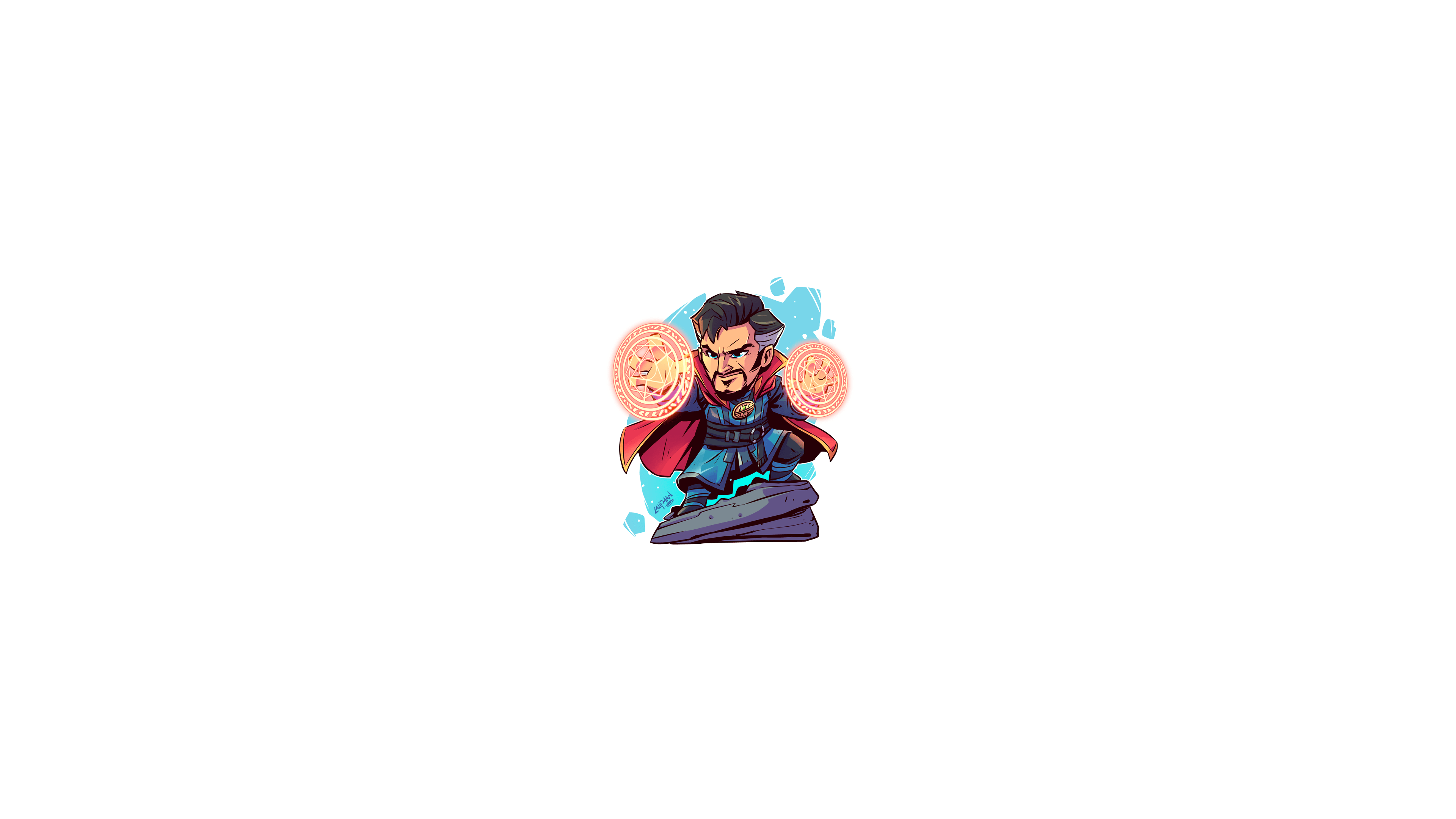 3840x2160 Wallpaper / Dr. Strange, Marvel Comics, chibi, minimalism, Marvel Heroes, hero, Marvel Super Heroes, MCU, Derek Laufman, superhero, Marvel Cinematic Universe, The Avengers free download
