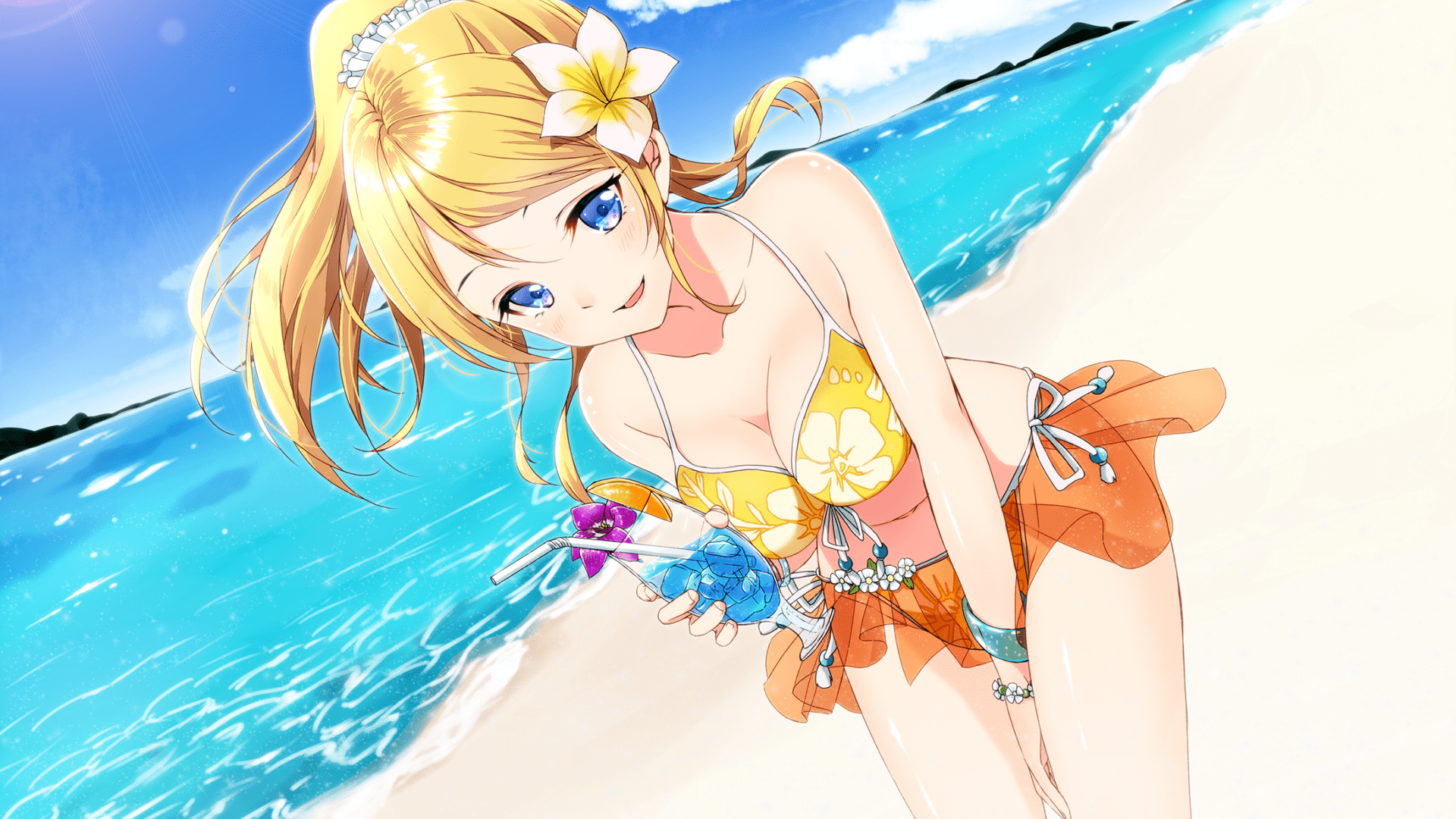 1920x1080 Desktop Wallpaper Ayase Eli, Love Live!, Anime Girl, HD Image, Picture, Background, Qw Ss0
