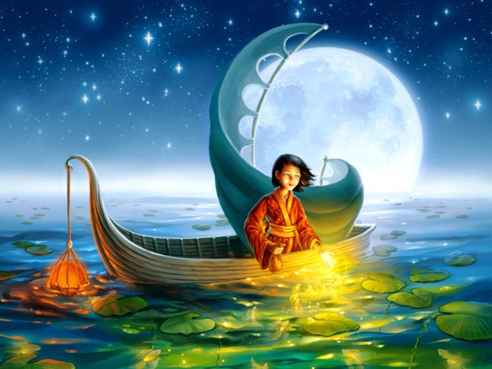 1600x1200 Magical Moon Wallpaper