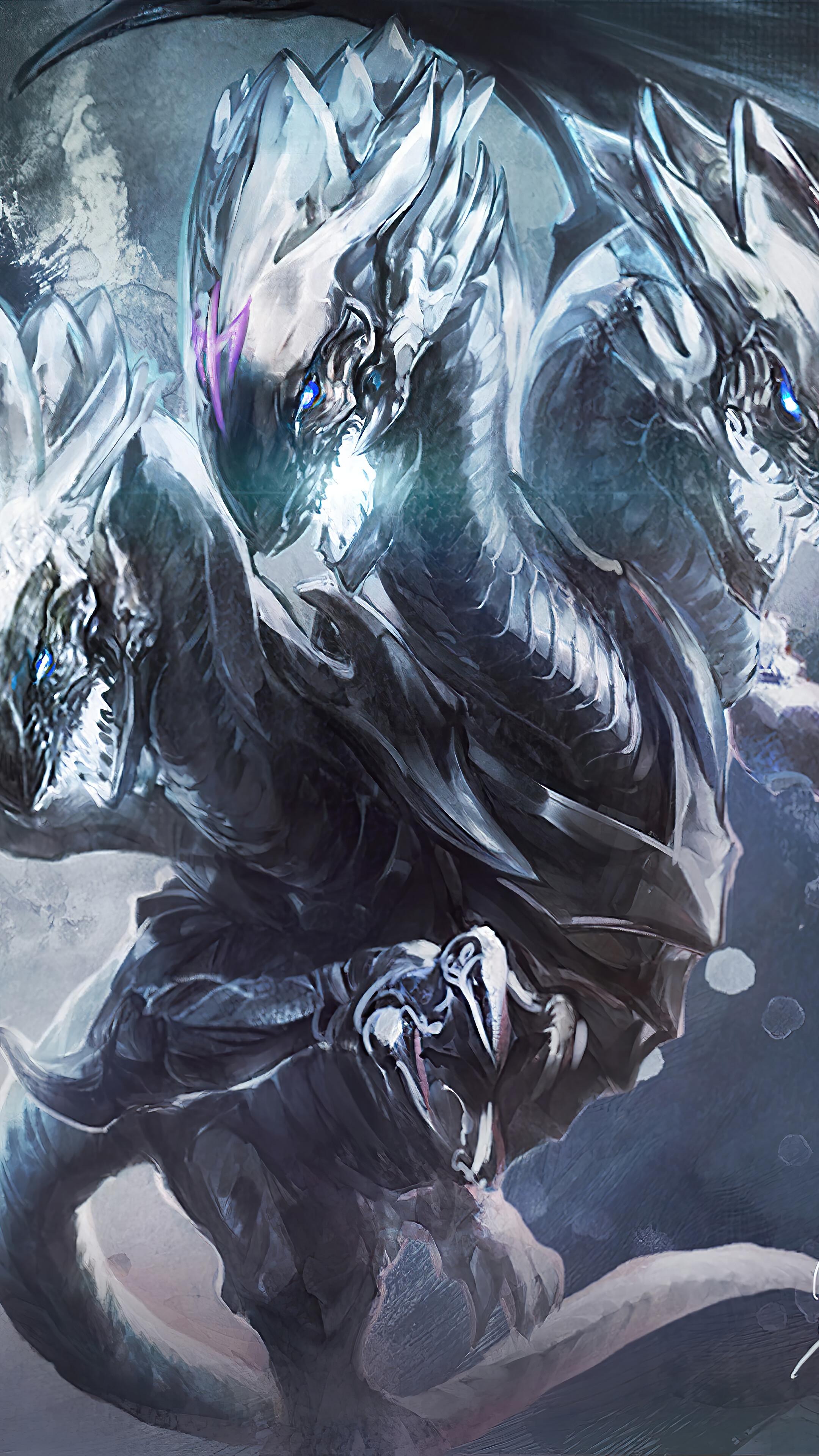 2160x3840 Blue Eyes White Dragon, Yu Gi Oh, 4k Gallery HD Wallpaper