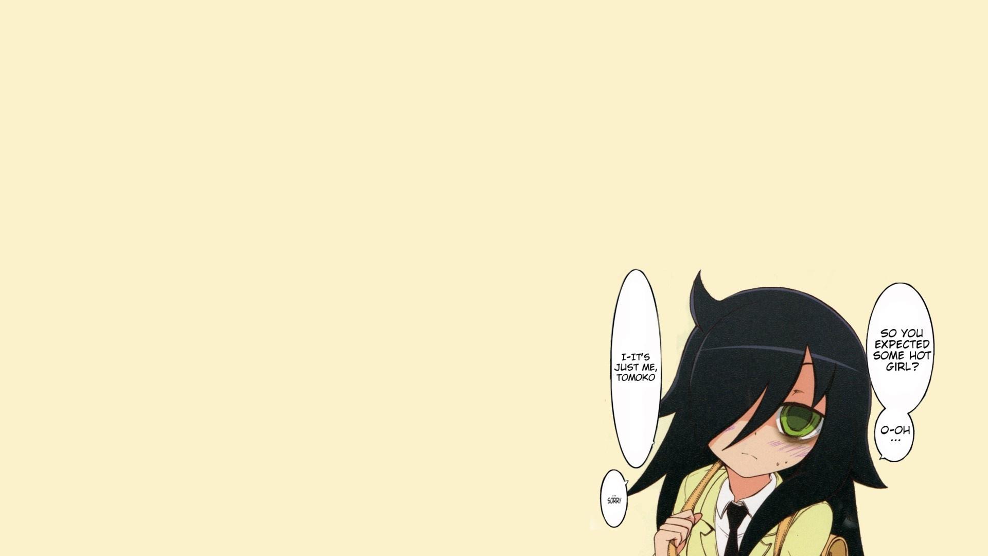 1920x1080 illustration, anime, Watashi ga Motenai no wa Dou Kangaetemo Omaera ga Warui, Kuroki Tomoko, cartoon Gallery HD Wallpaper