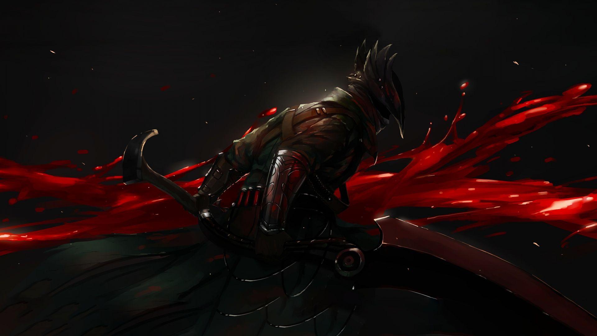 1920x1080 Desktop Wallpaper Dark, Warrior, Bloodborne, HD Image, Picture, Background, D960b2