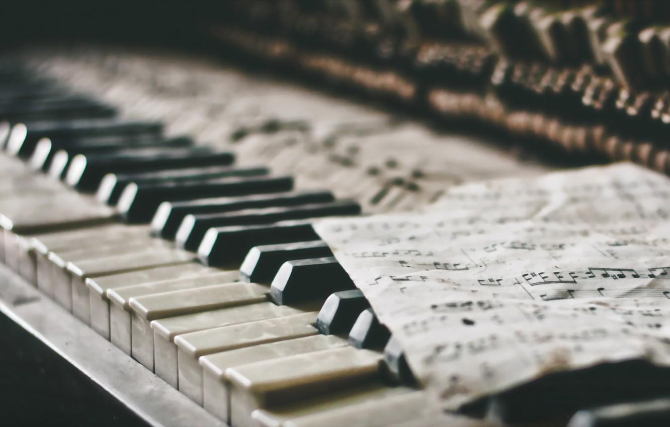 1332x850 Wallpaper notes, music, piano image for desktop, section музыка