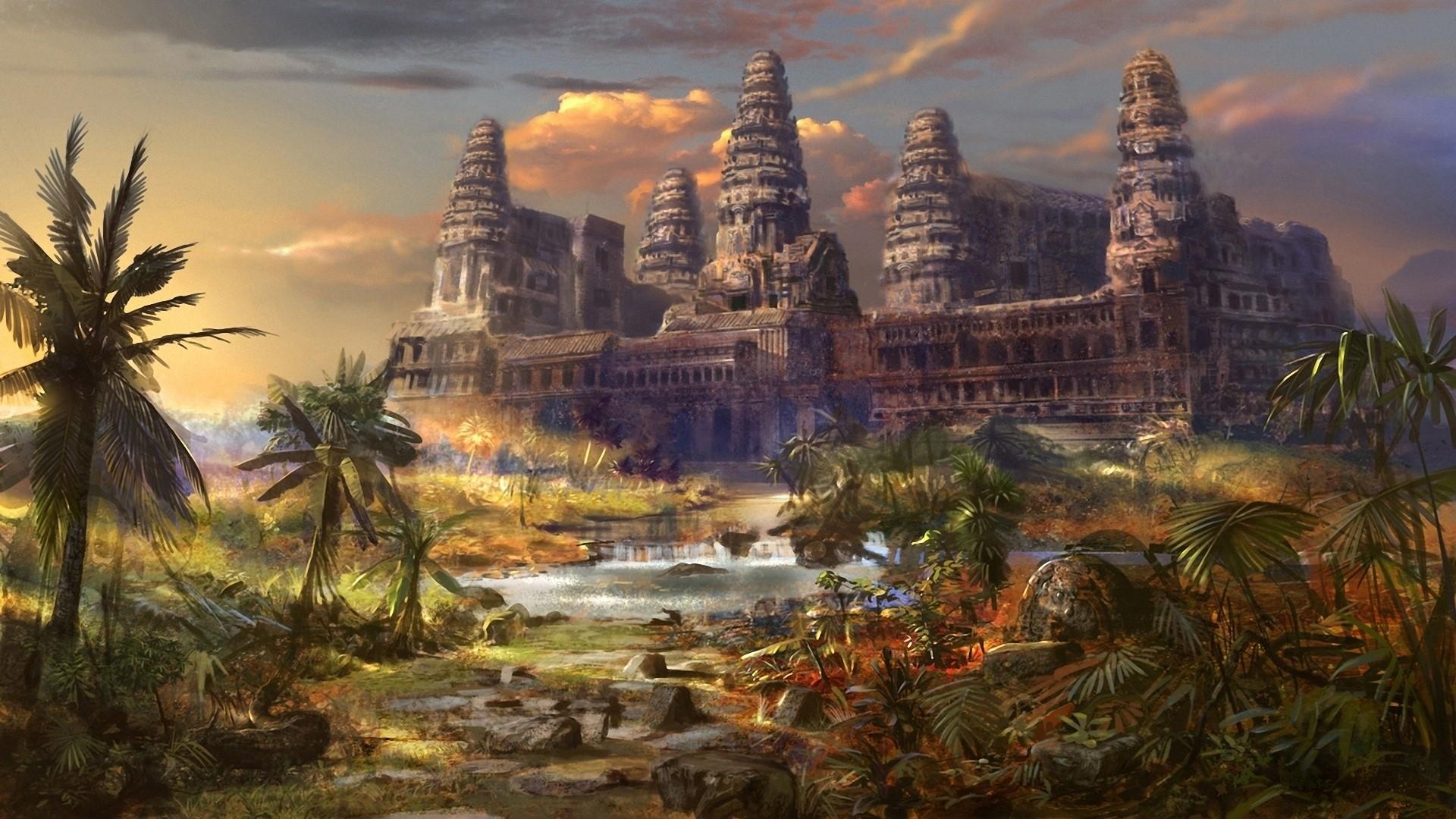 1920x1080 HD Angkor Wat Art Gallery HD Wallpaper