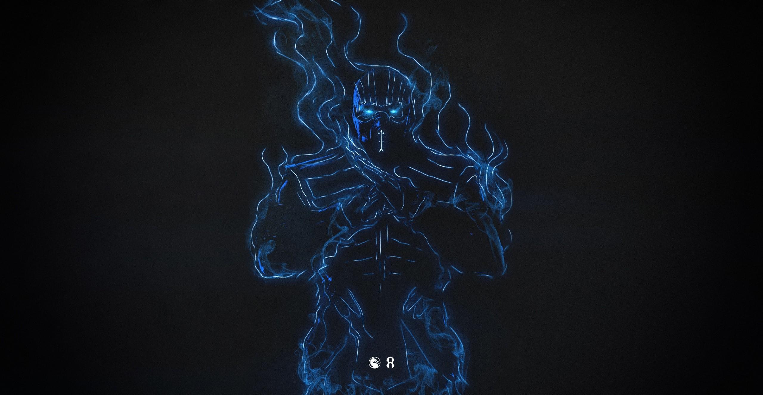 2560x1327 Wallpaper / Sub Zero, Video Game Art, Video Games, Mortal Kombat, Blue Free Download