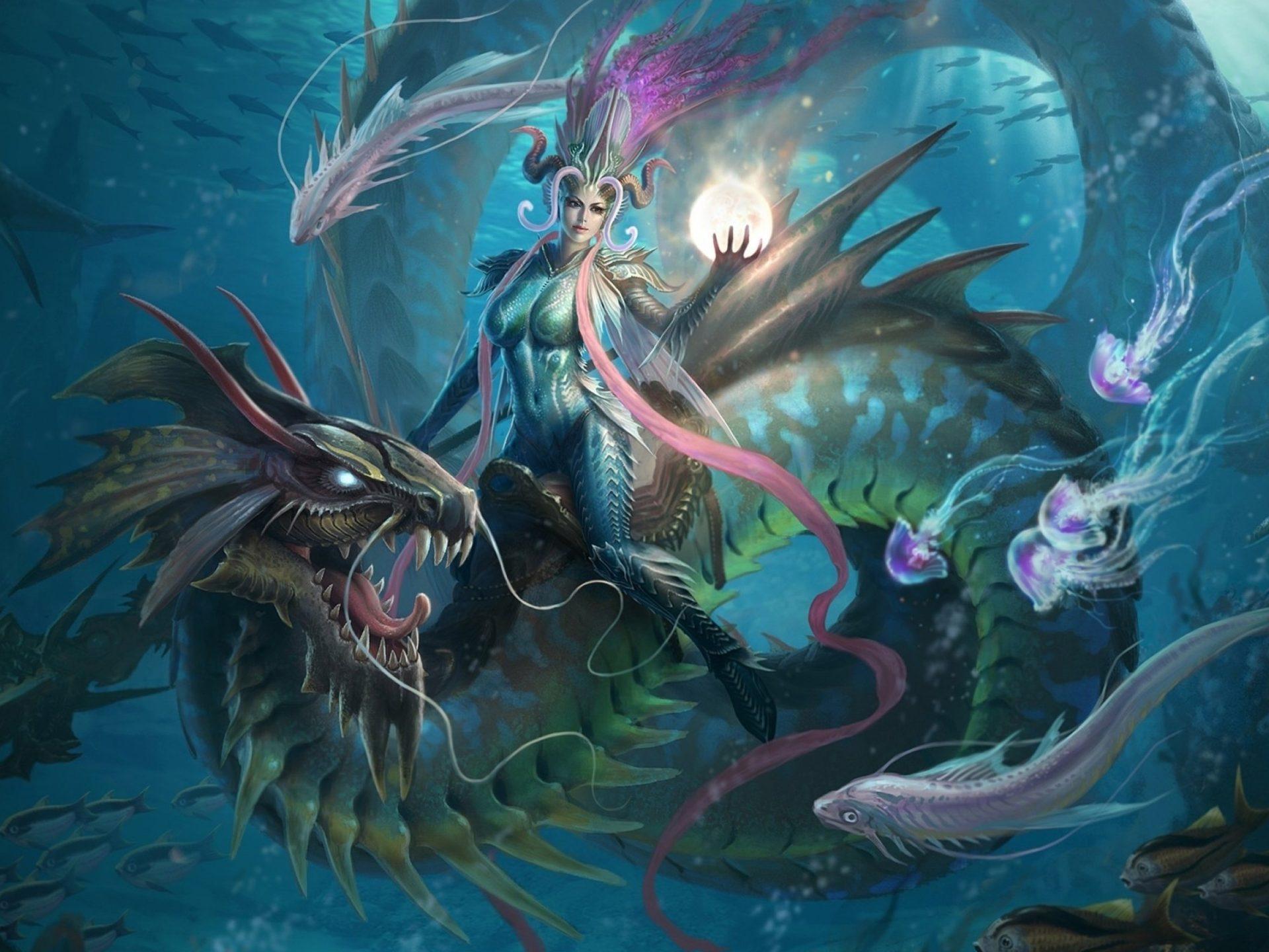 1920x1440 Fantasy Witch Magic Girl Girls Art Artwork Wallpaper Background :
