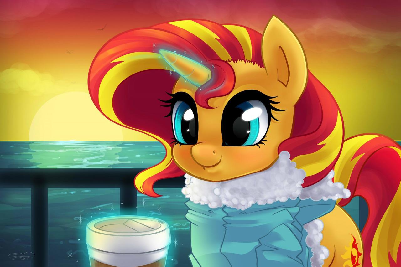 1280x853 Little Sunset Shimmer doodle. My Little Pony: Friendship is Magic