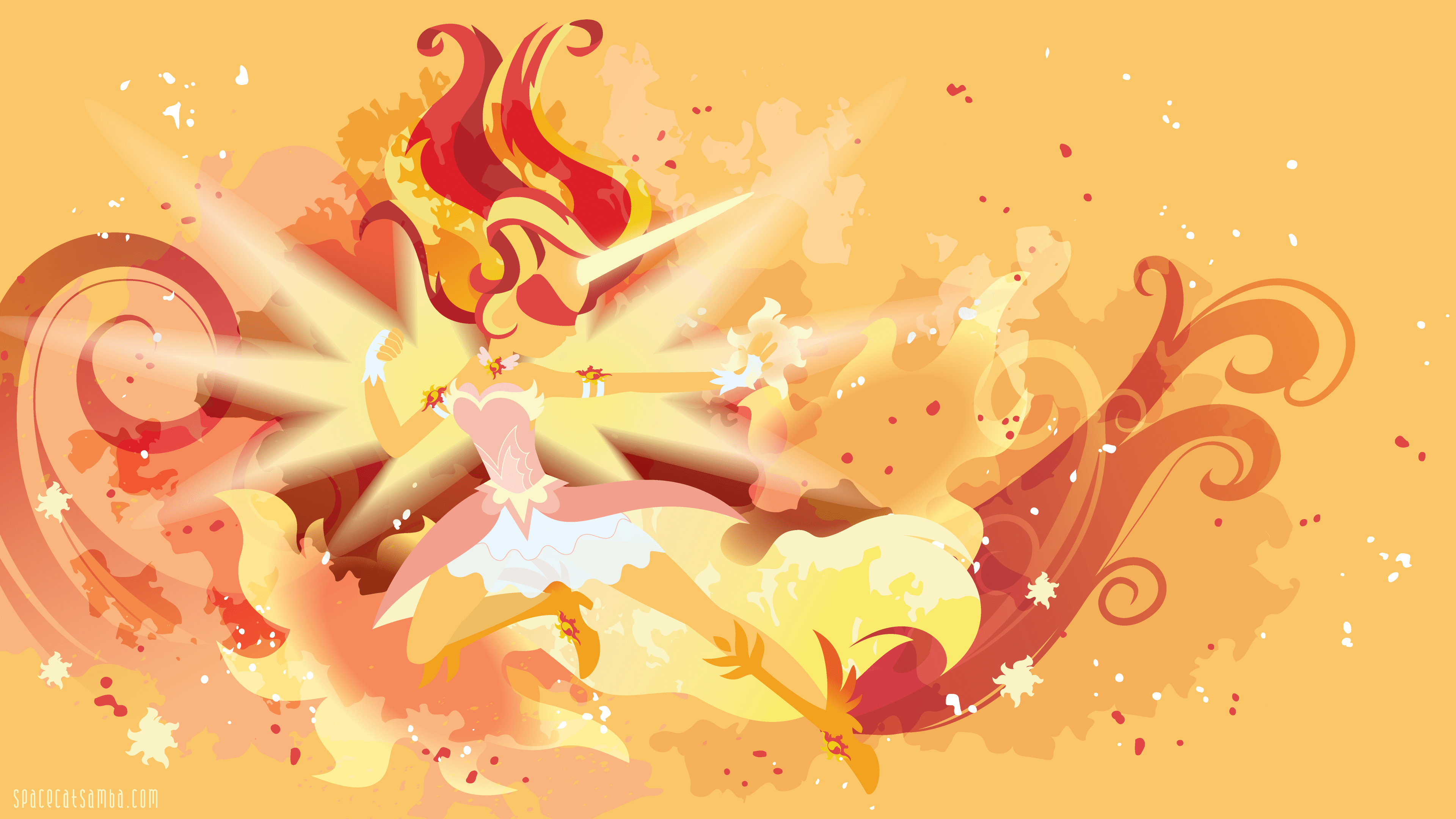 3840x2160 My Little Pony: Equestria Girls Games 4K, Minimalist, Sunset Shimmer, Daydream Shimmer Gallery HD Wallpaper