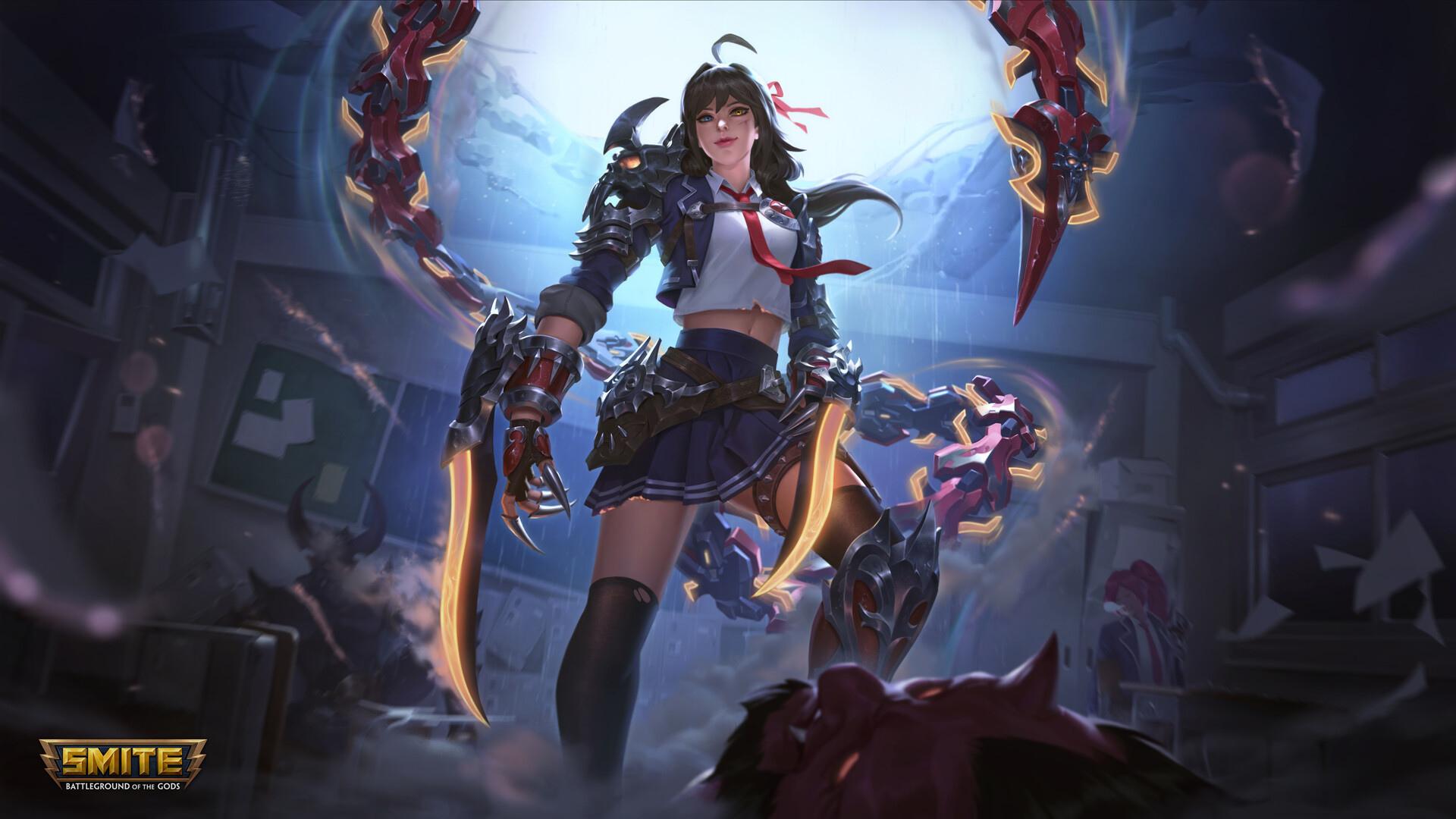 1920x1080 Desktop Wallpaper Girl Character, Video Game, Smite, HD Image, Picture, Background, 0731fc