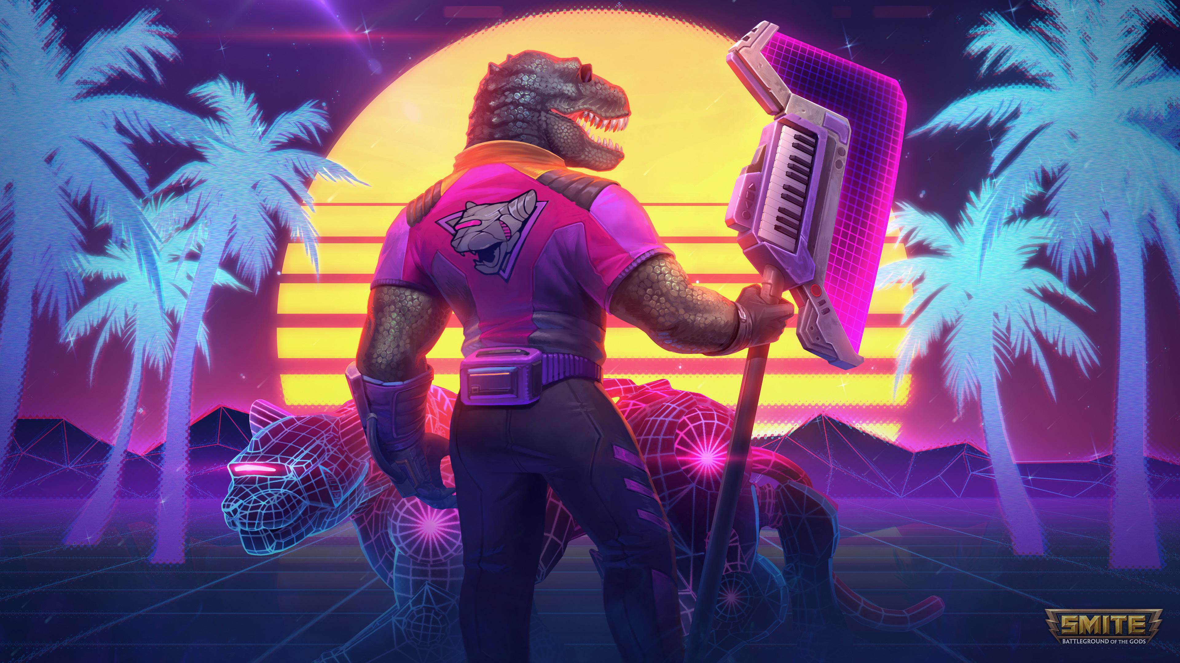 3840x2160 Download Wallpaper 3840x2160 Smite, T Rax, Dinosaur, Video Game 4k Wallpaper, Uhd Wallpaper, 16:9 Widescreen 3840x2160 HD Background, 22886