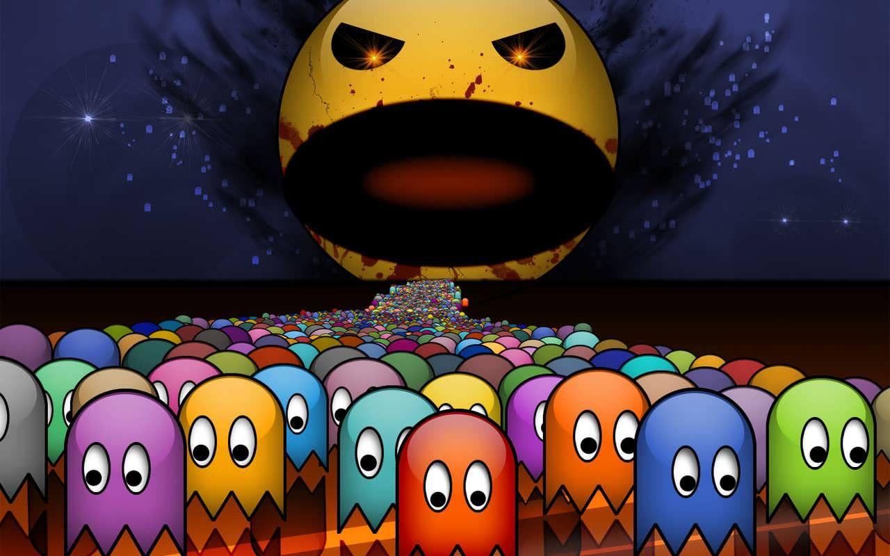 1280x800 Pacman. Retro videos, Retro video games, Pacman