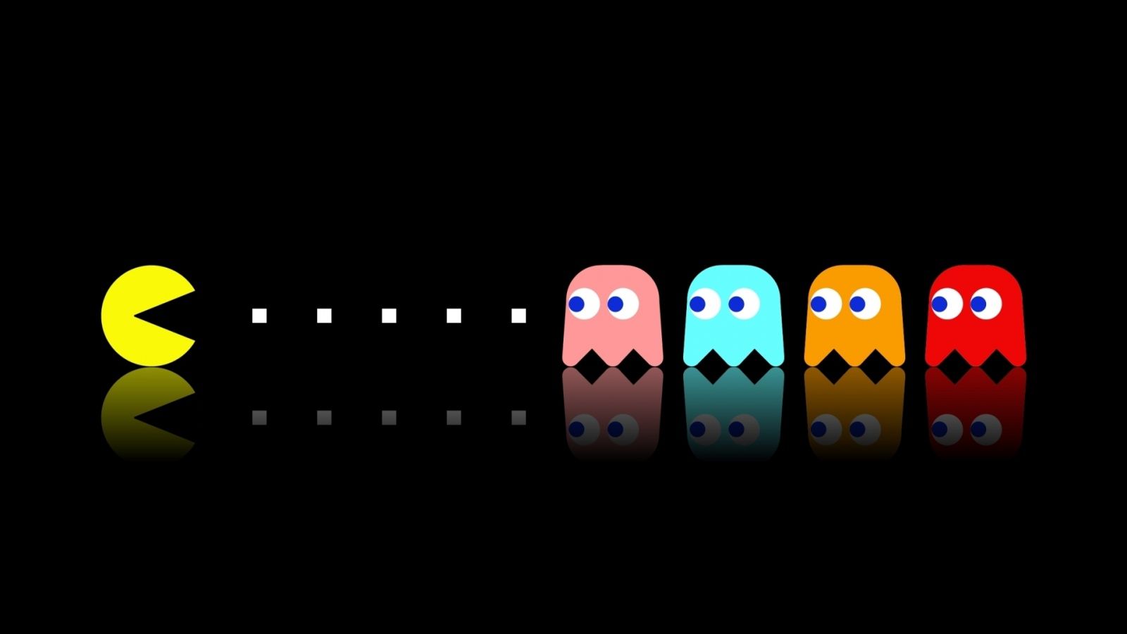 1600x900 Pac Man Wallpaper
