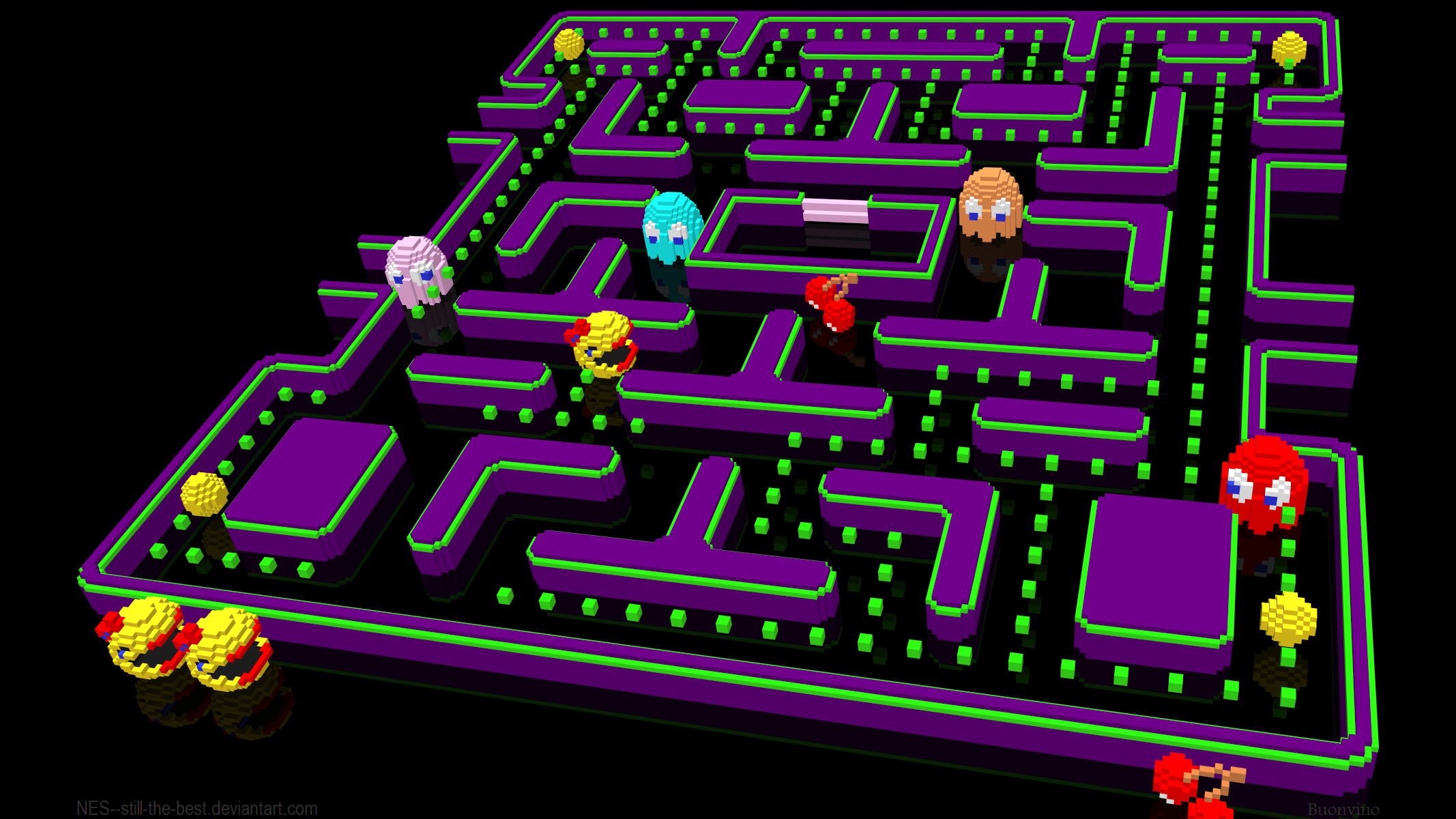 2134x1200 Pac Man HD Wallpaper
