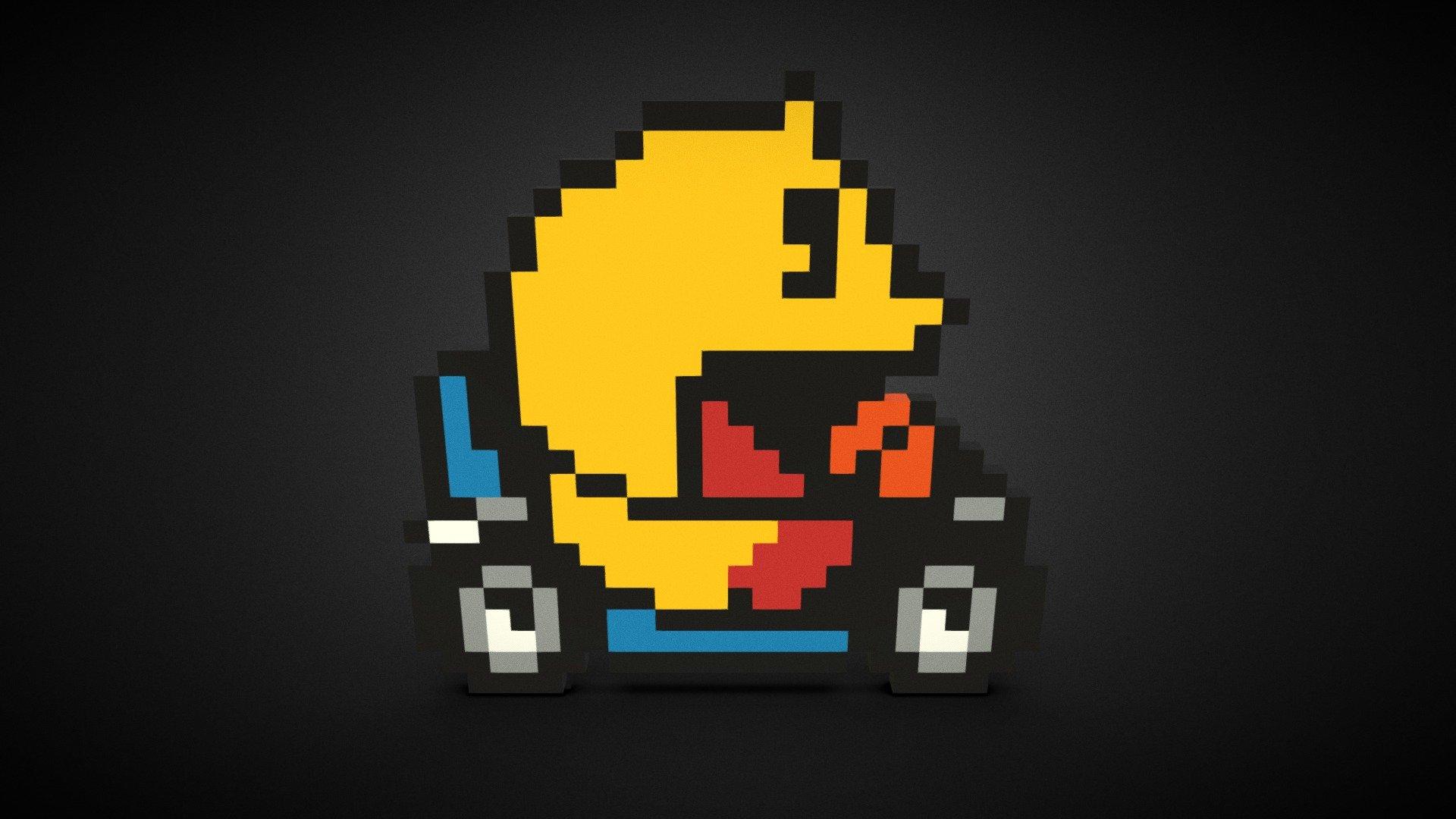 1920x1080 SMK124 Pixel Kart Pacman Royalty Free 3D model by Código Píxel [4272870]