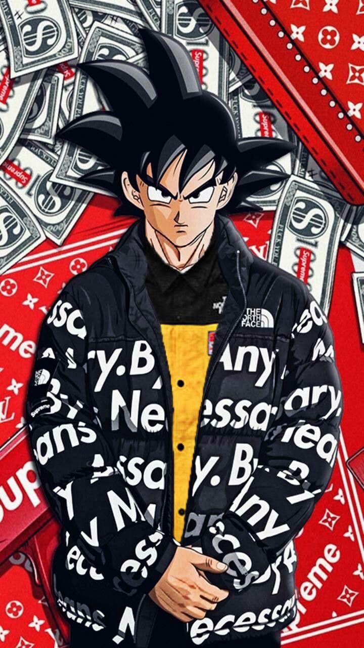 720x1280 The north face supremeX. Fondos de pantalla nike, Fondos de pantalla goku, Personajes de dragon ball