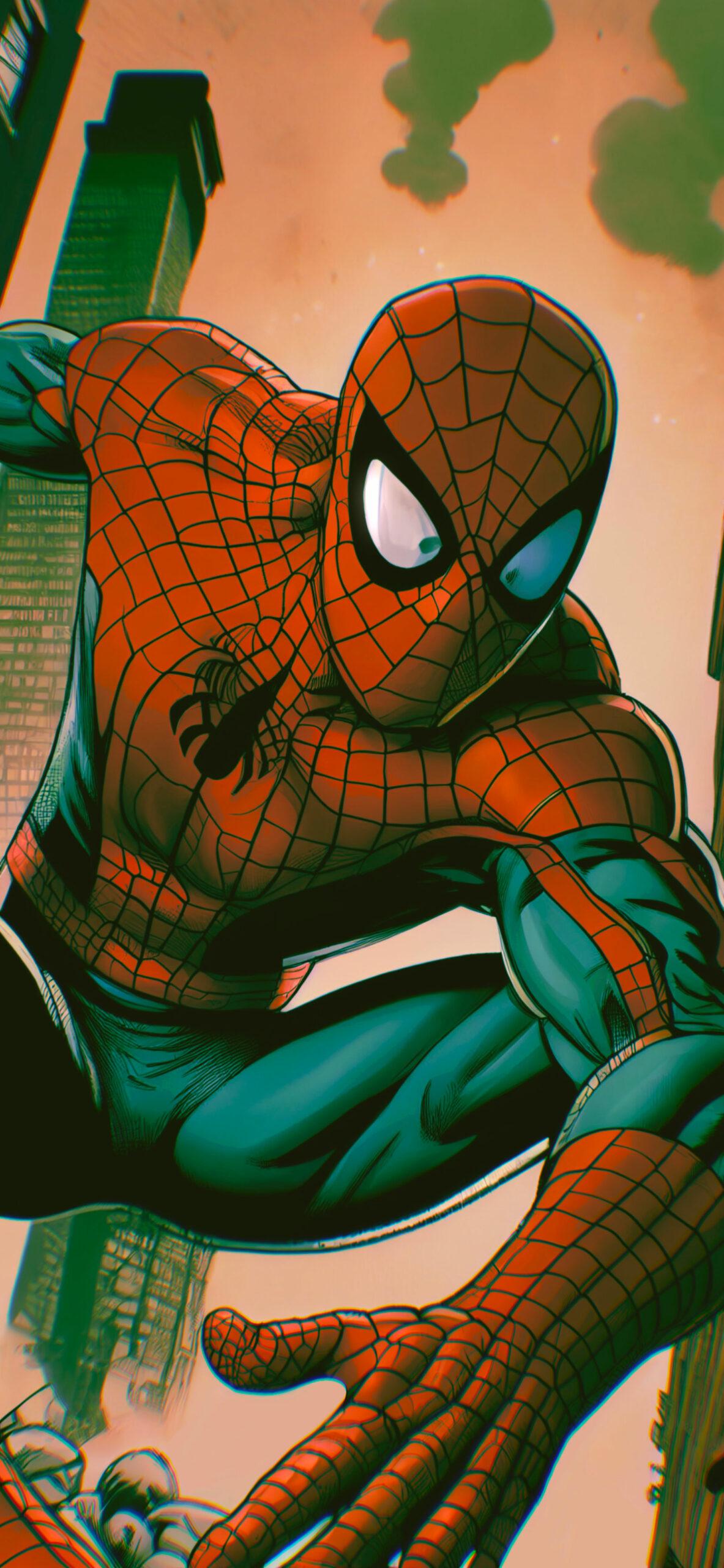 1183x2560 Comic Spider Man Wallpaper Spiderman Wallpaper Phone