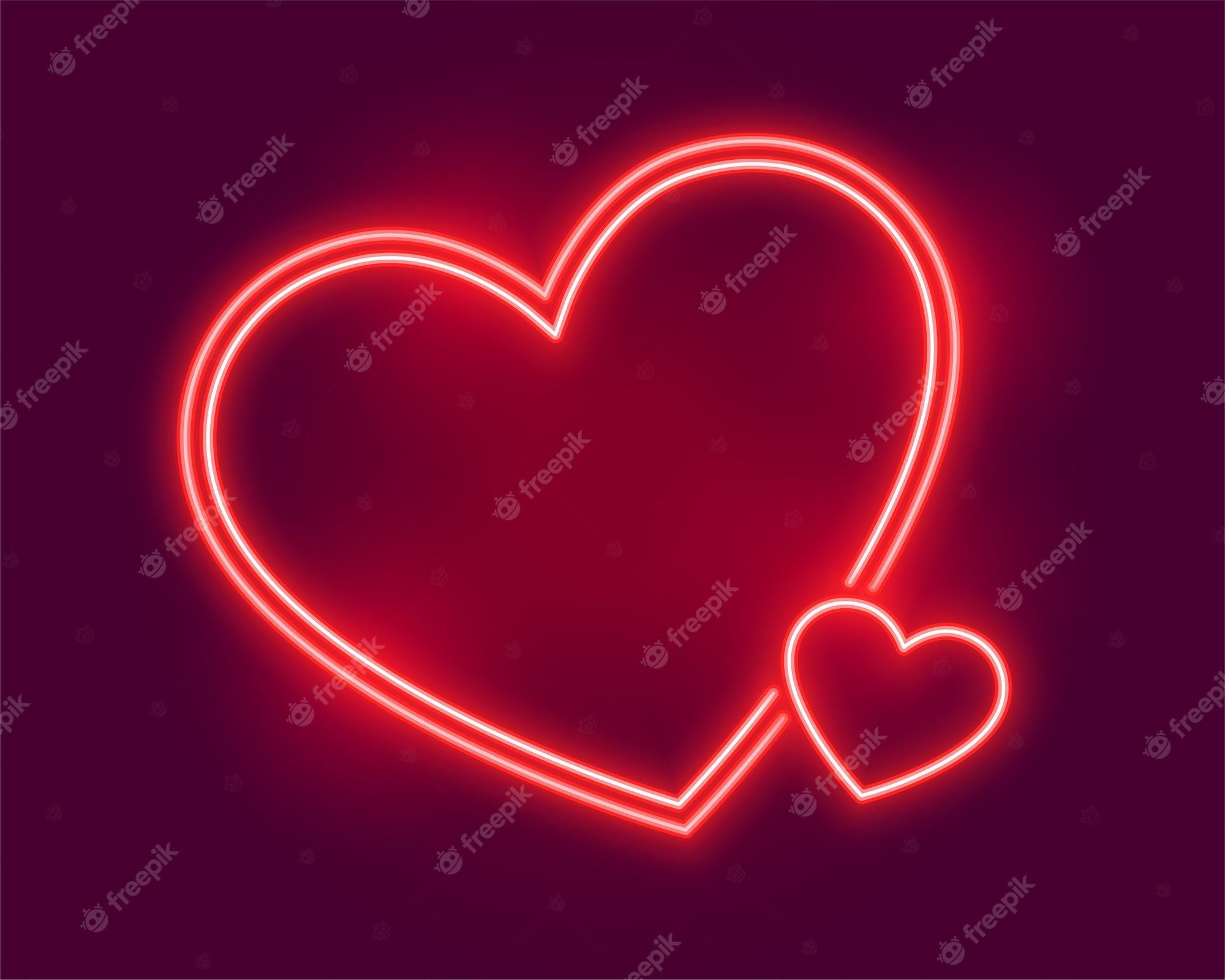 Cute Neon Heart Wallpapers - Top Free Cute Neon Heart Backgrounds ...