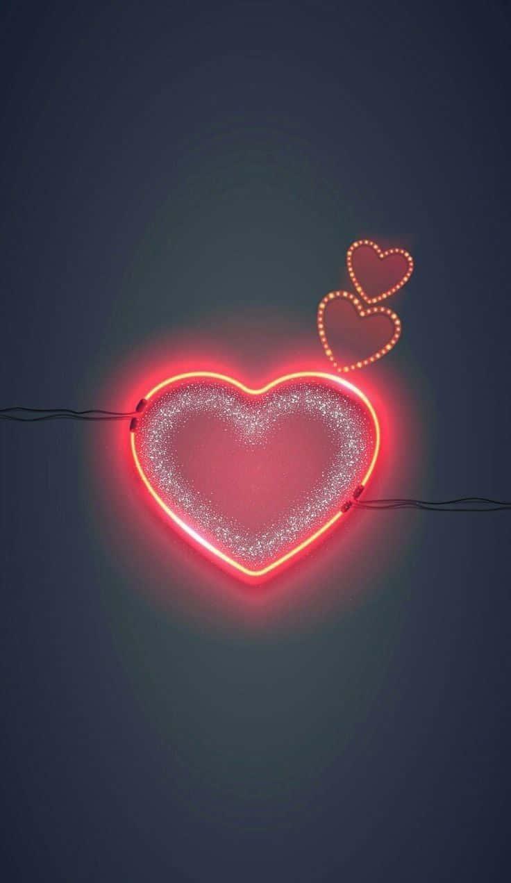 Cute Neon Heart Wallpapers - Top Free Cute Neon Heart Backgrounds ...