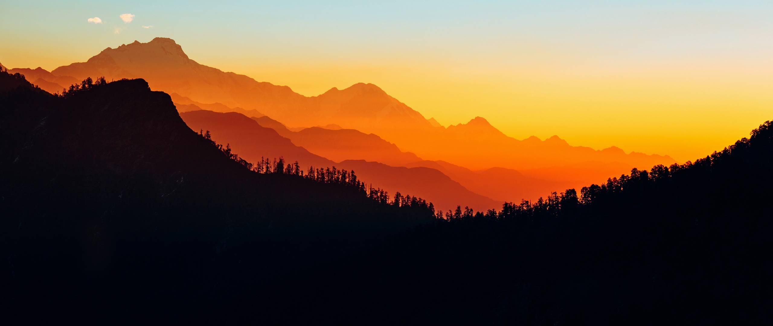 2560x1080 Mountains Silhouette 2560x1080 Resolution Wallpaper, HD Nature 4K Wallpaper, Image, Photo and Background