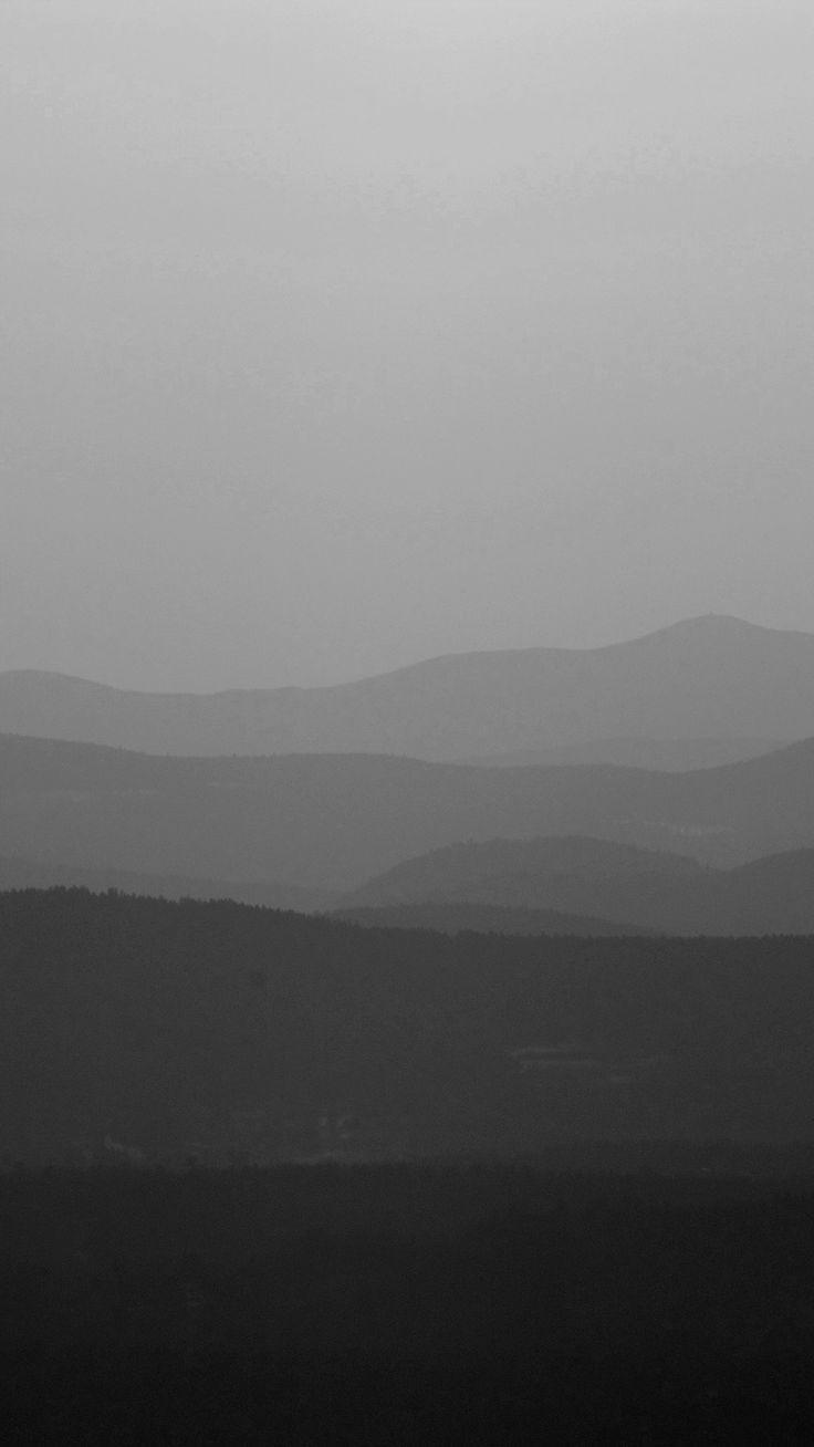 736x1308 Mountain Silhouette Dark Bw Morning Nature #iPhone #plus #wallpaper. Apple wallpaper, iPhone 6 wallpaper, Nature iphone wallpaper