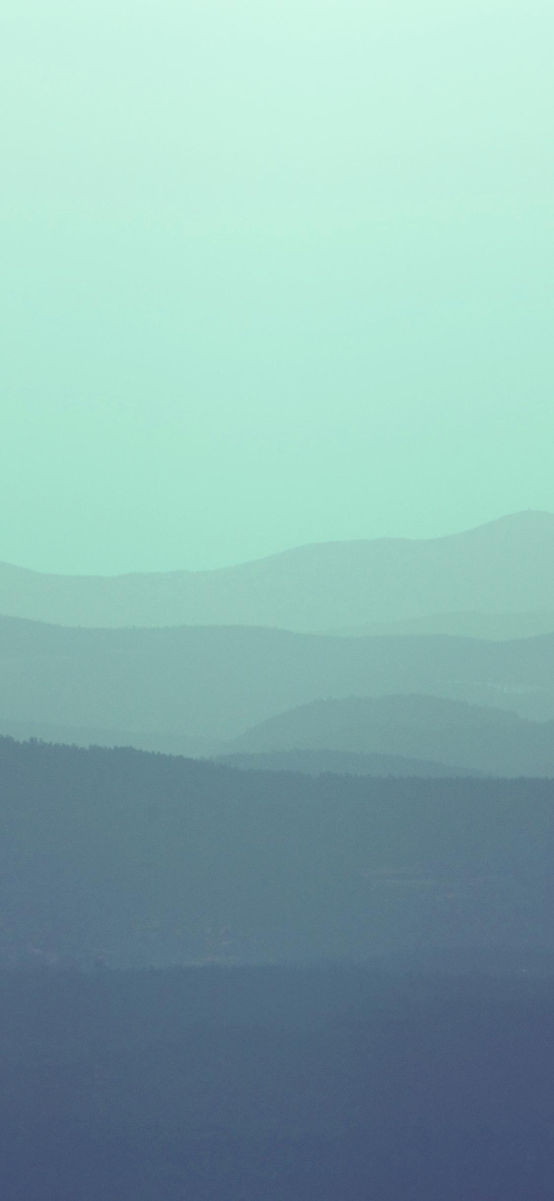 1125x2436 iPhone X wallpaper. mountain silhouette blue morning nature