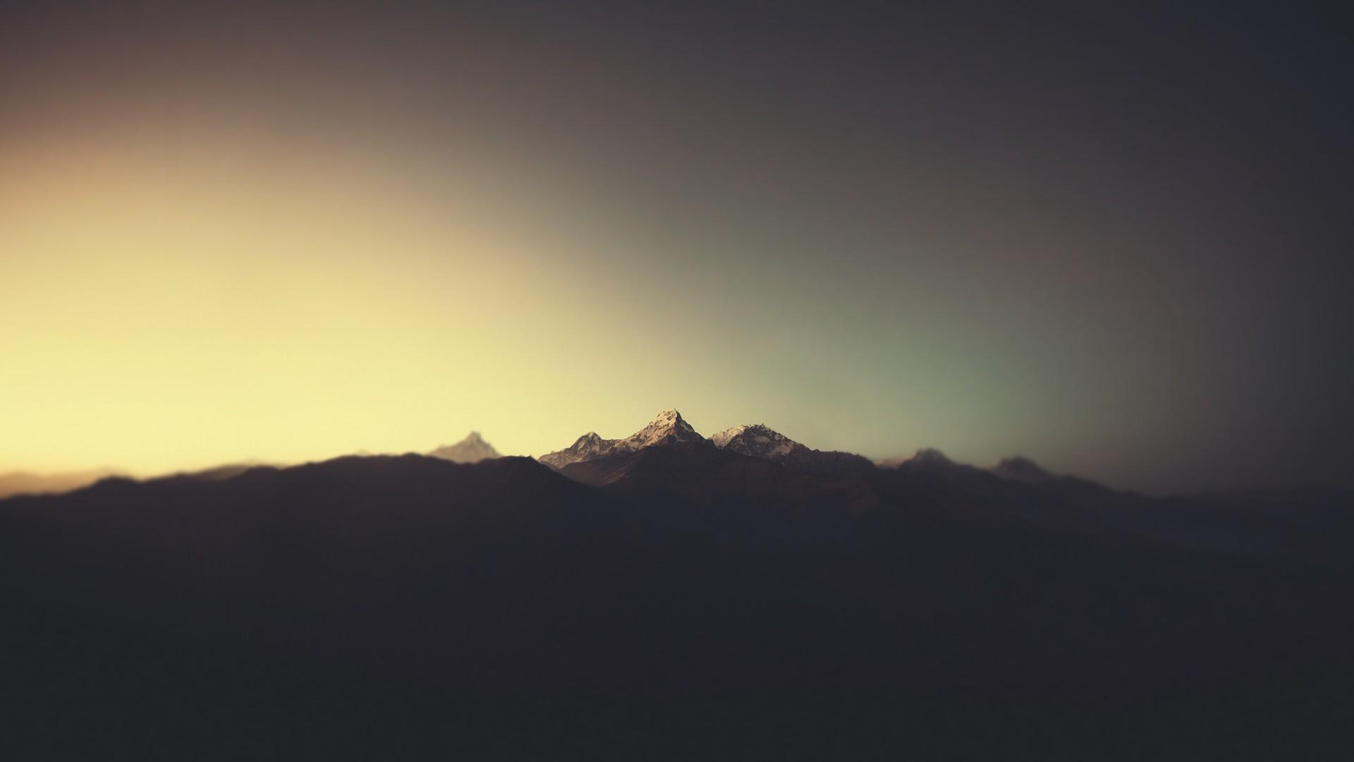 1920x1080 mountain, Landscape, Silhouette Wallpaper HD / Desktop and Mobile Background