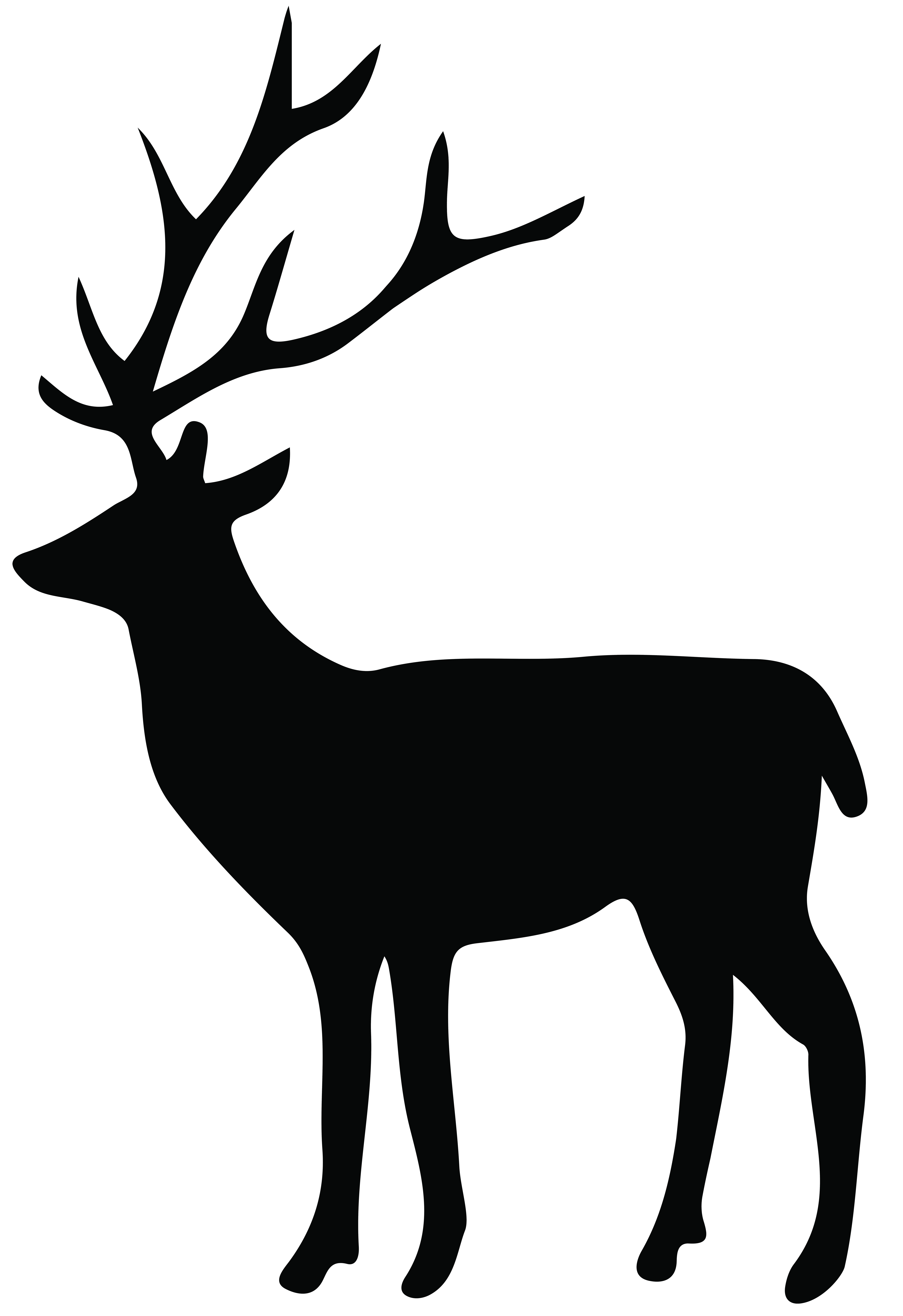5487x8000 Deer Silhouette PNG Transparent Clip Art Image​-Quality Free Image and Transparent PNG Clipart
